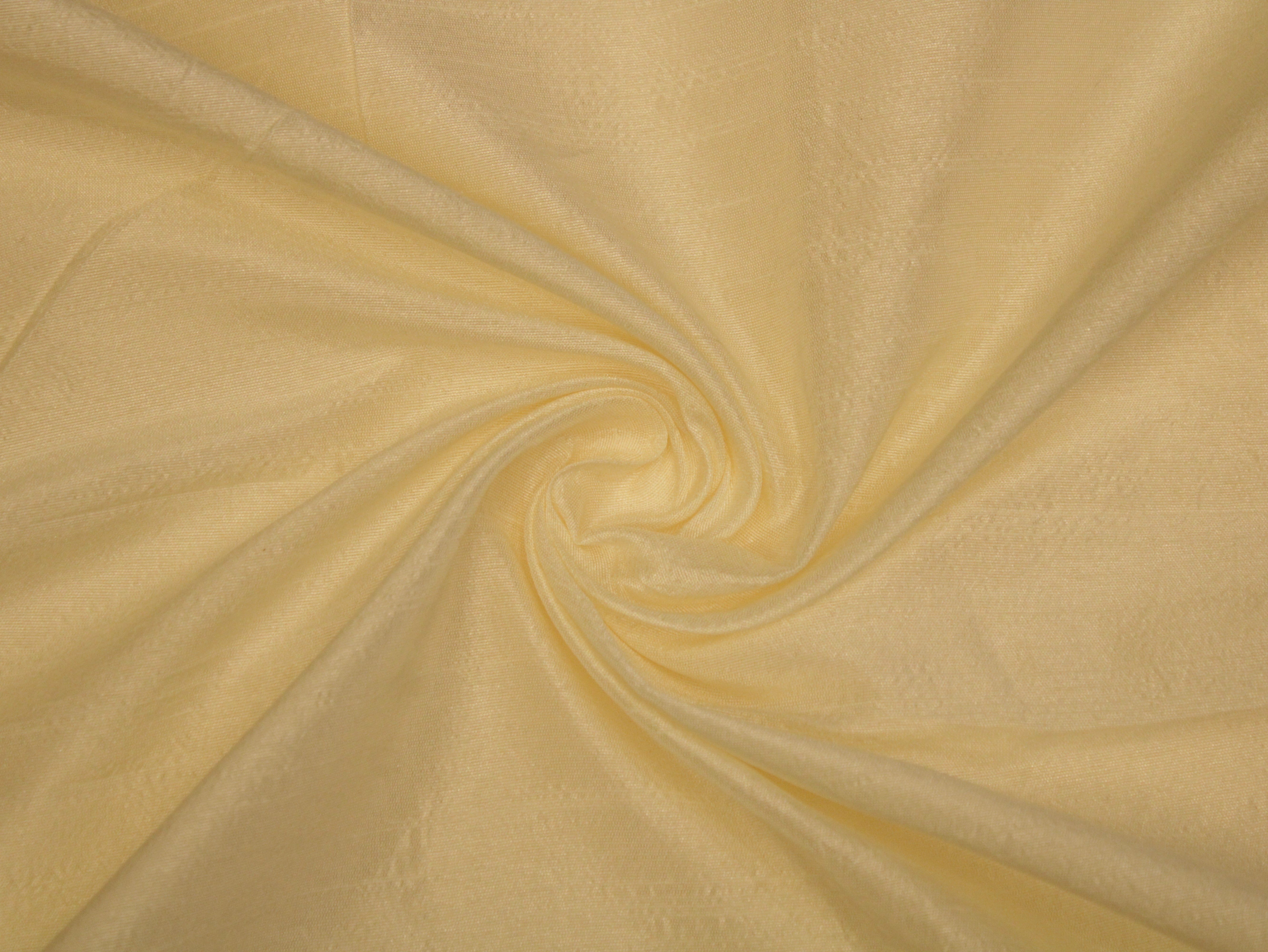 Plain Dyed Raw/Dupion Silk Fabric - Cream