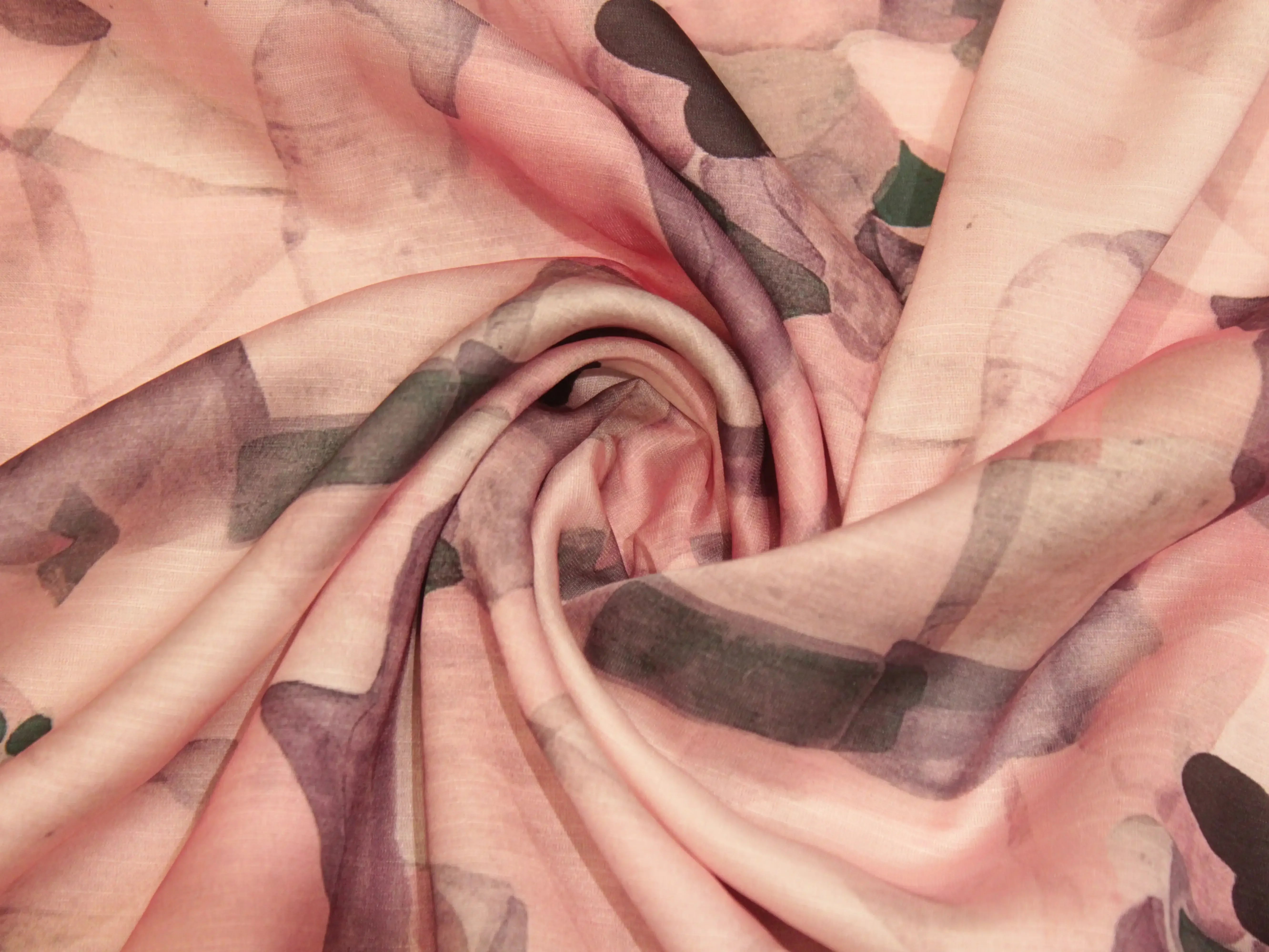 Premium Pure Satin Linen Digital Printed Fabric - M'Foks