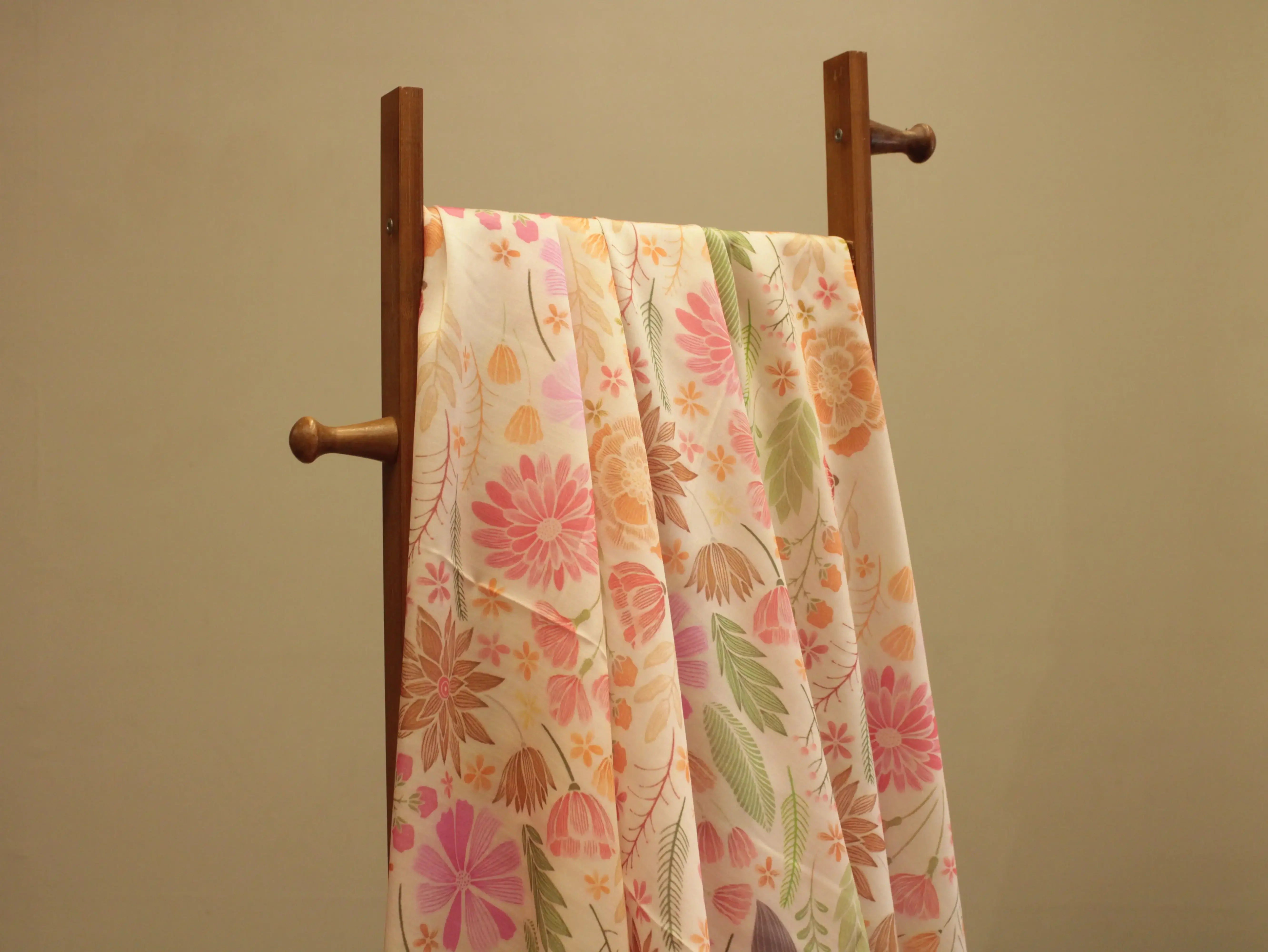 Premium Pure Satin Linen Digital Printed Fabric - M'Foks