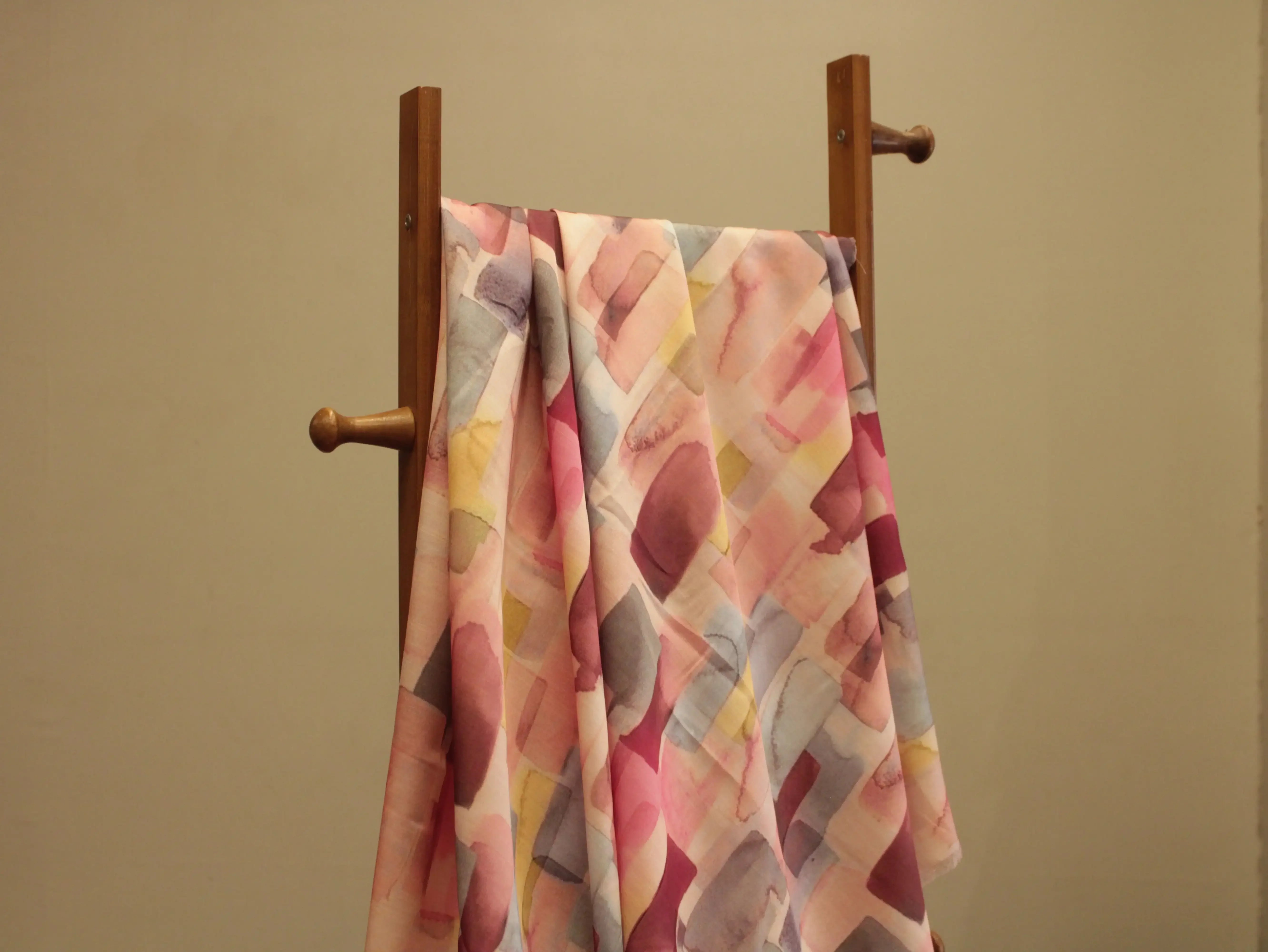 Premium Pure Satin Linen Digital Printed Fabric - M'Foks