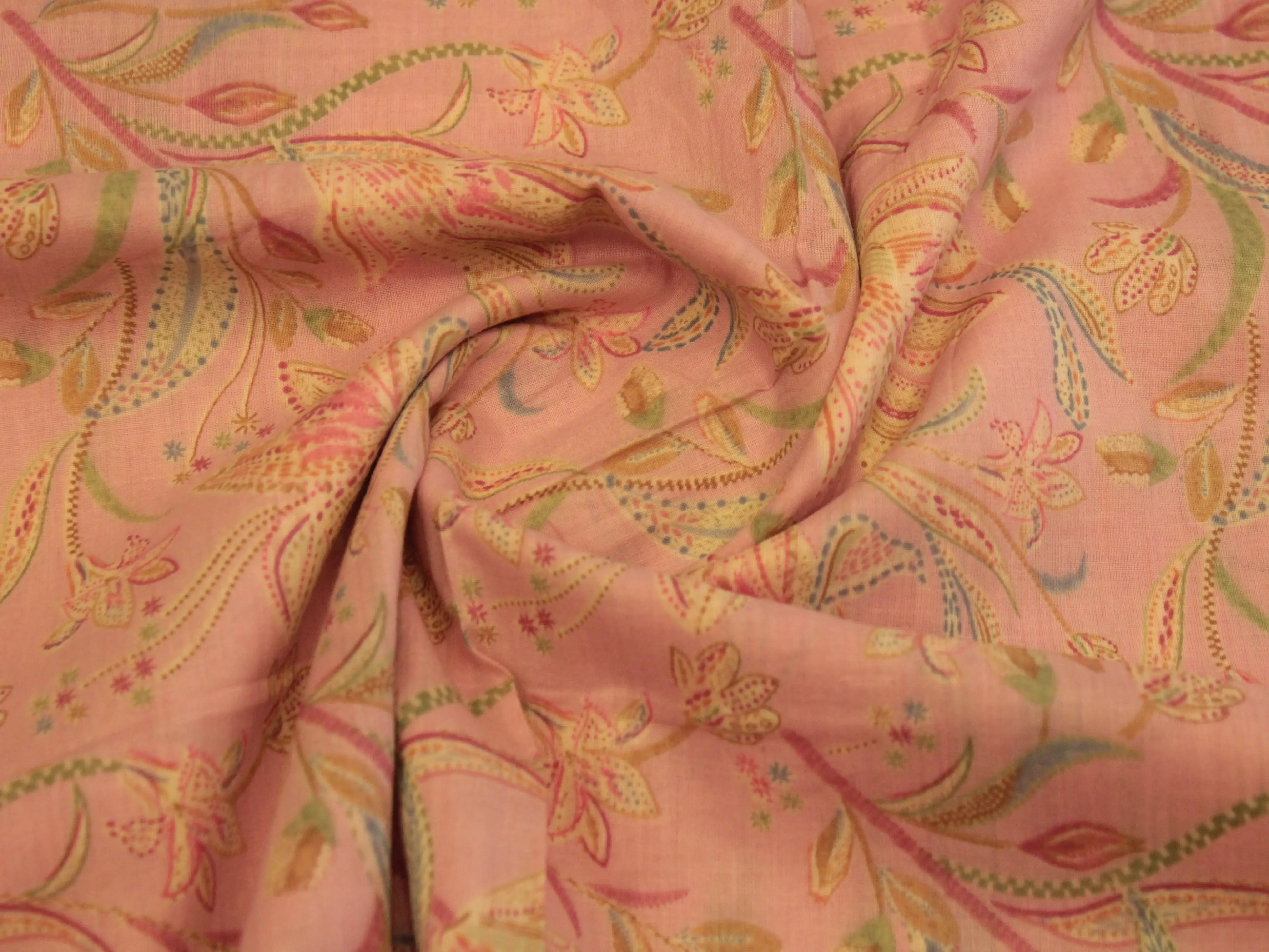Premium Mirco cotton Digital printed fabric - Peach - M'Foks
