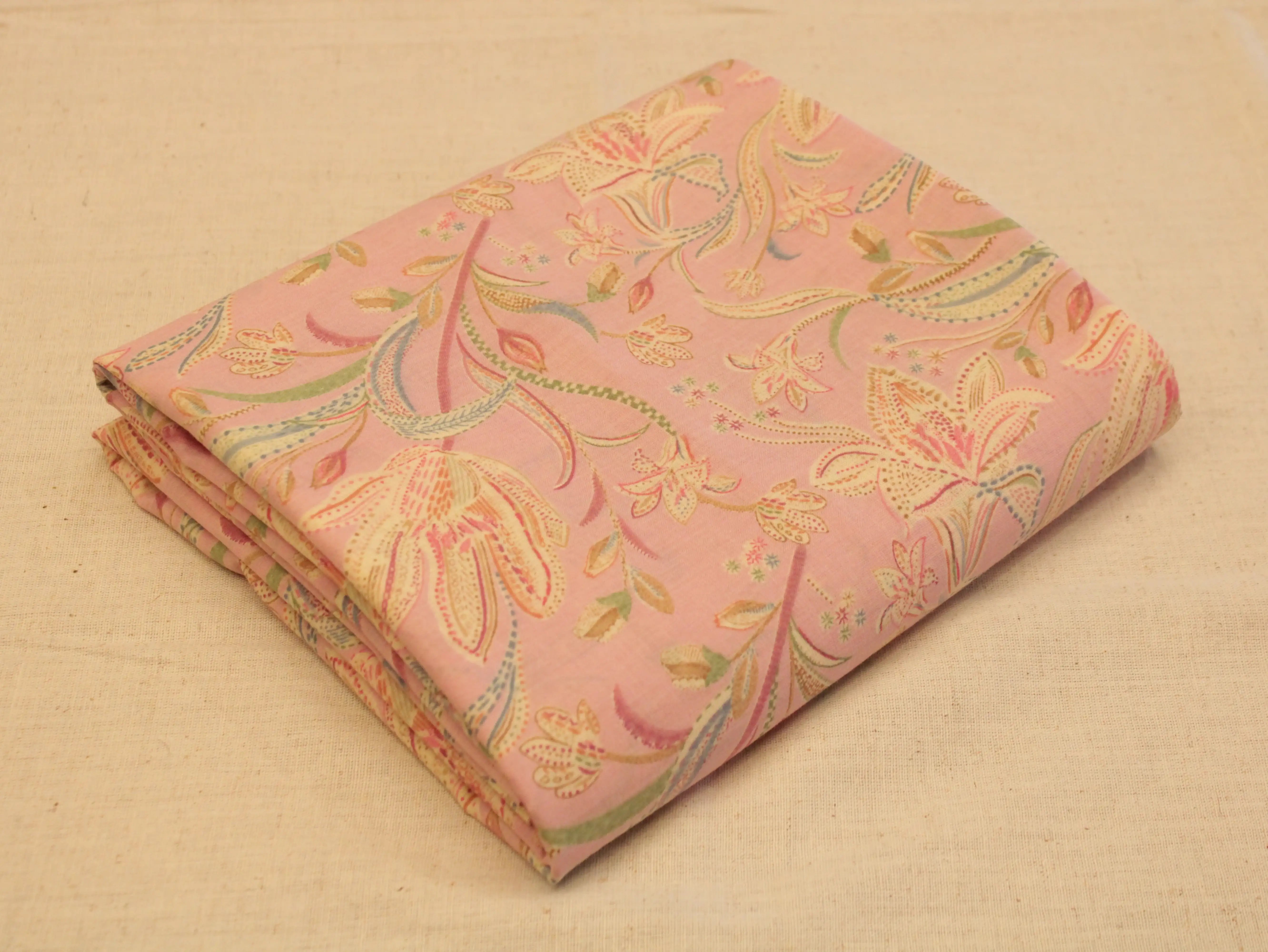 Premium Mirco cotton Digital printed fabric - Peach