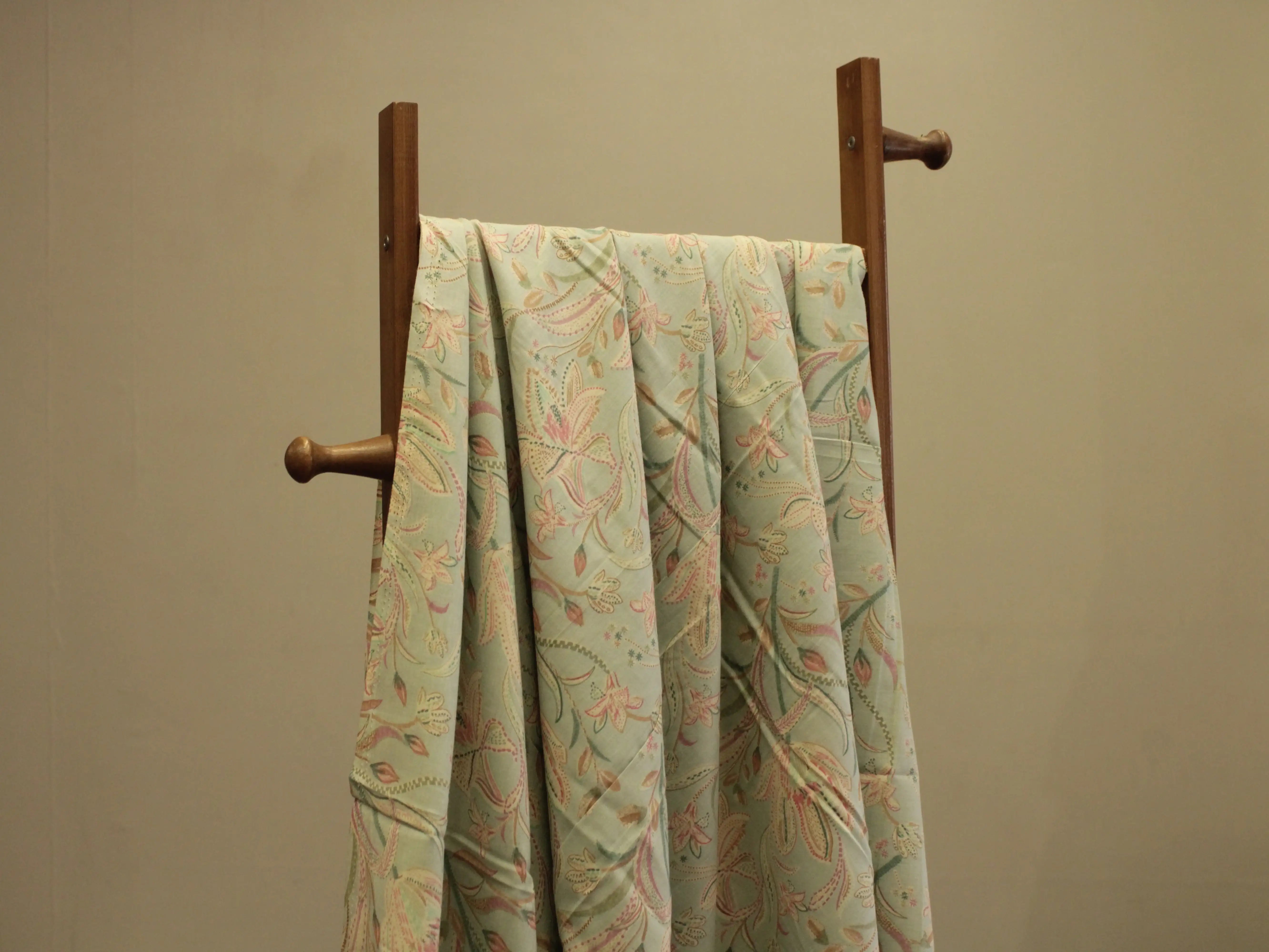 Premium Mirco cotton Digital printed fabric - Sea Green