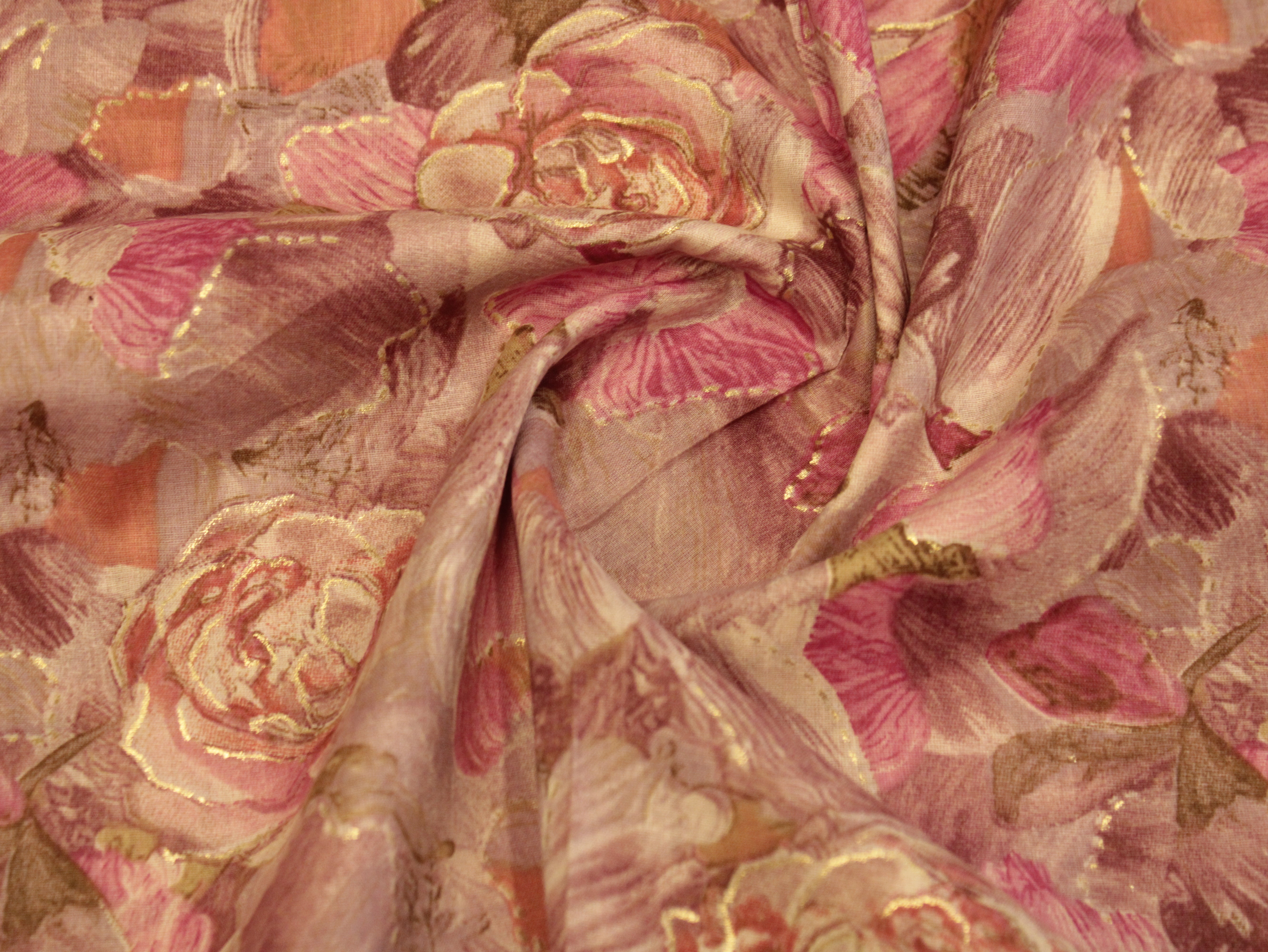 Premium Micro Fiber Pure Mal Mal Cotton Printed Fabric
