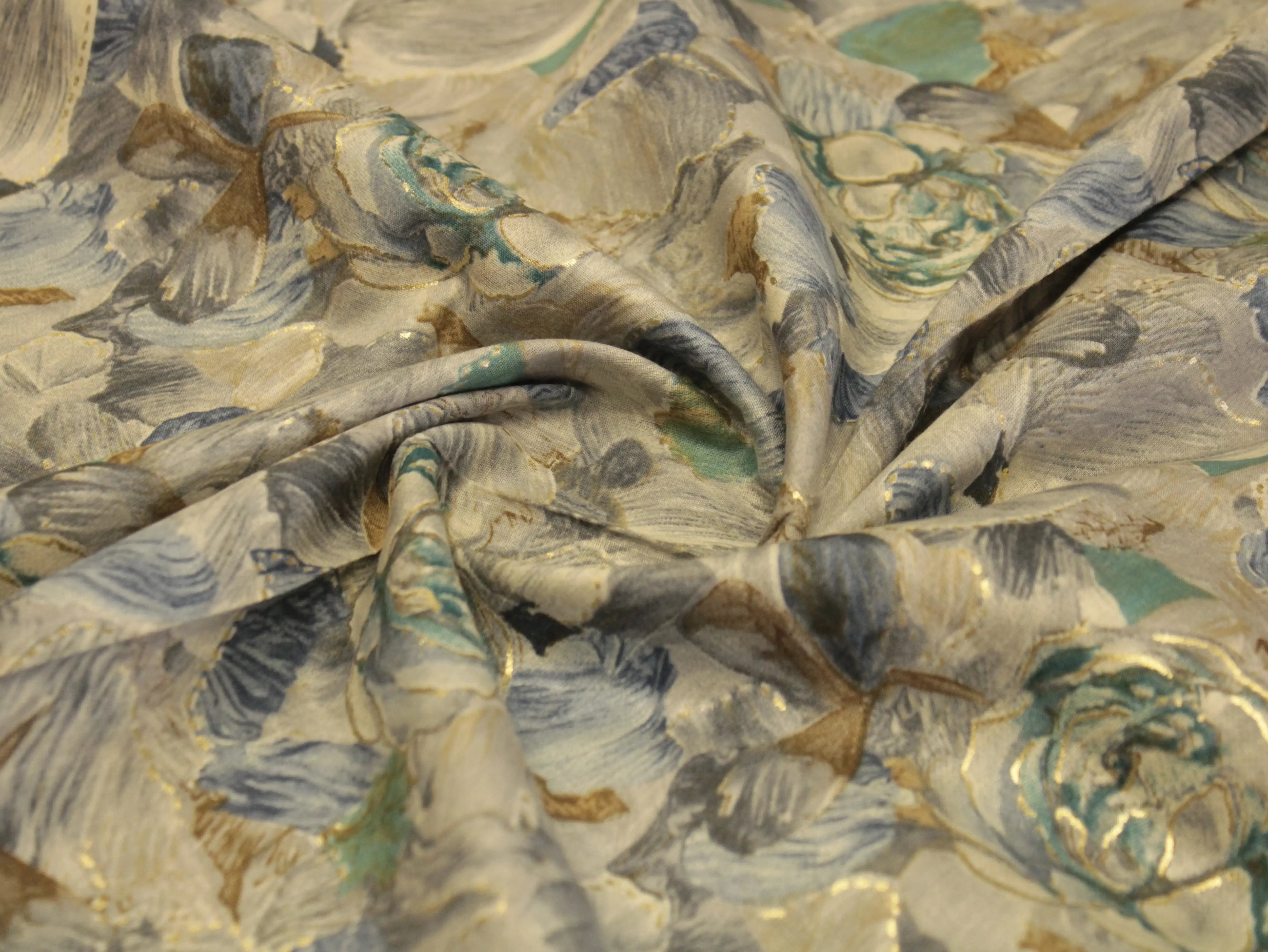 Premium Micro Fiber Pure Mal Mal Cotton Printed Fabric