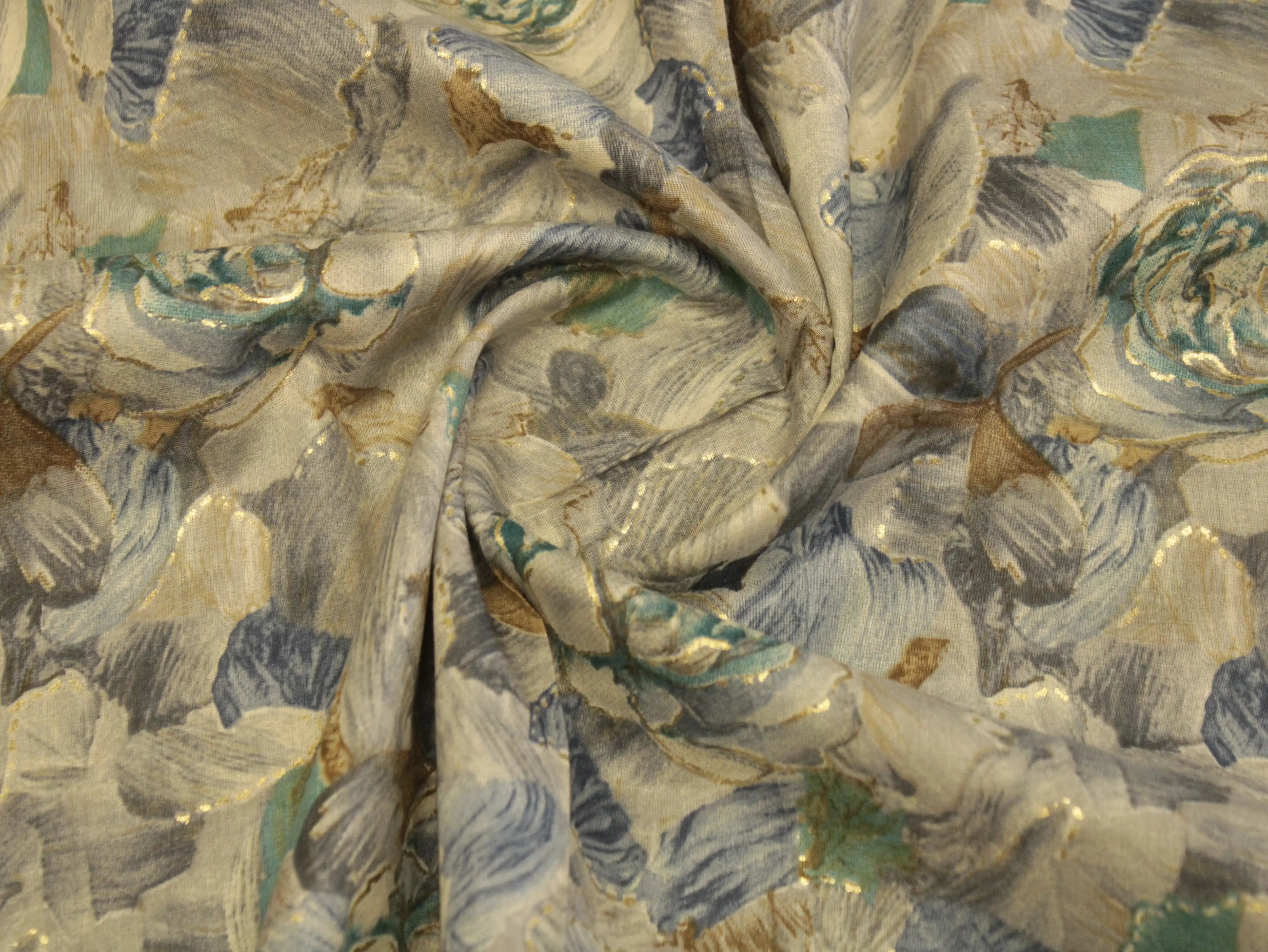 Premium Micro Fiber Pure Mal Mal Cotton Printed Fabric