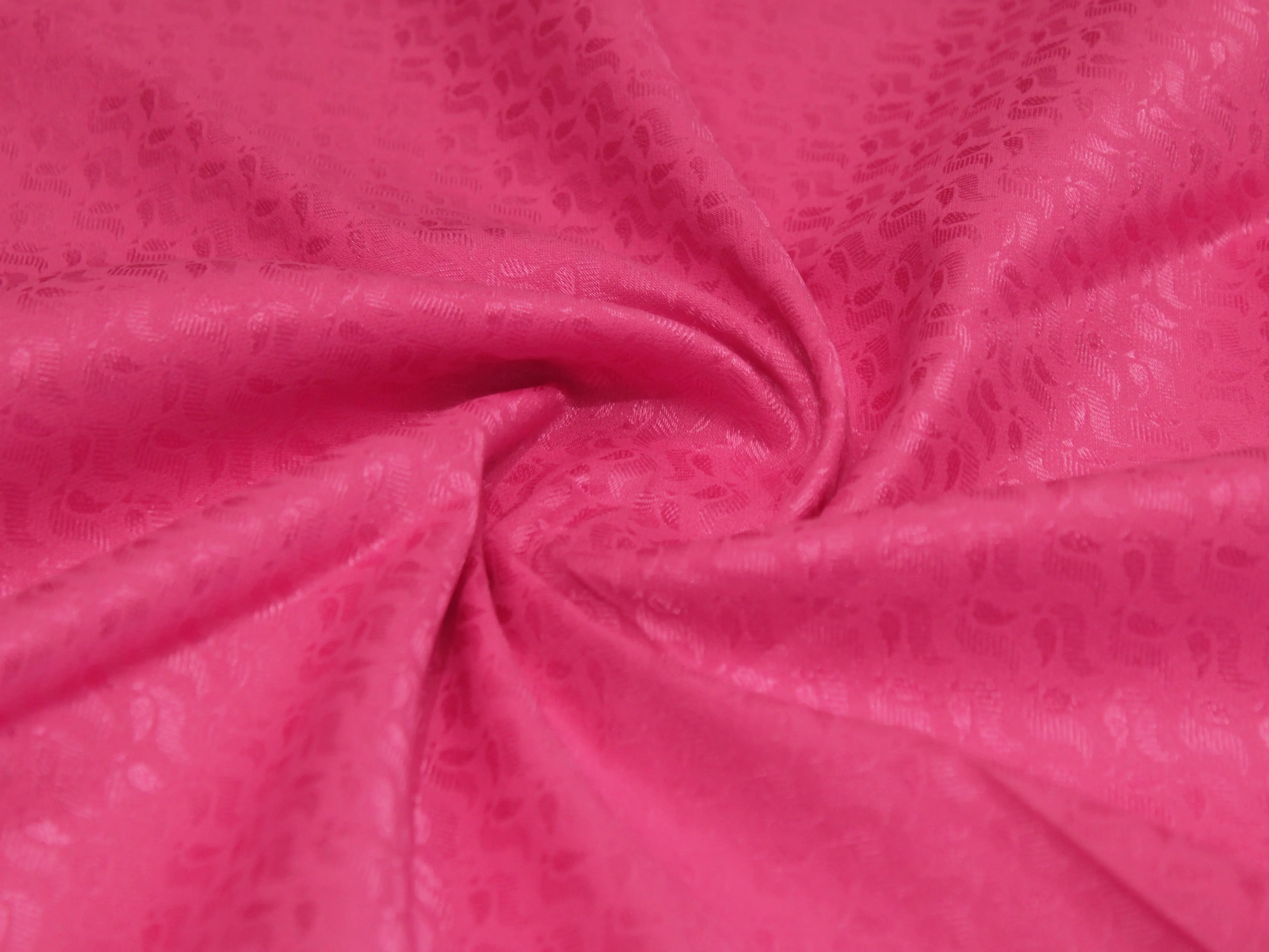 Mfoks Pure Cotton Self-Woven Fabric - Pink - M'Foks