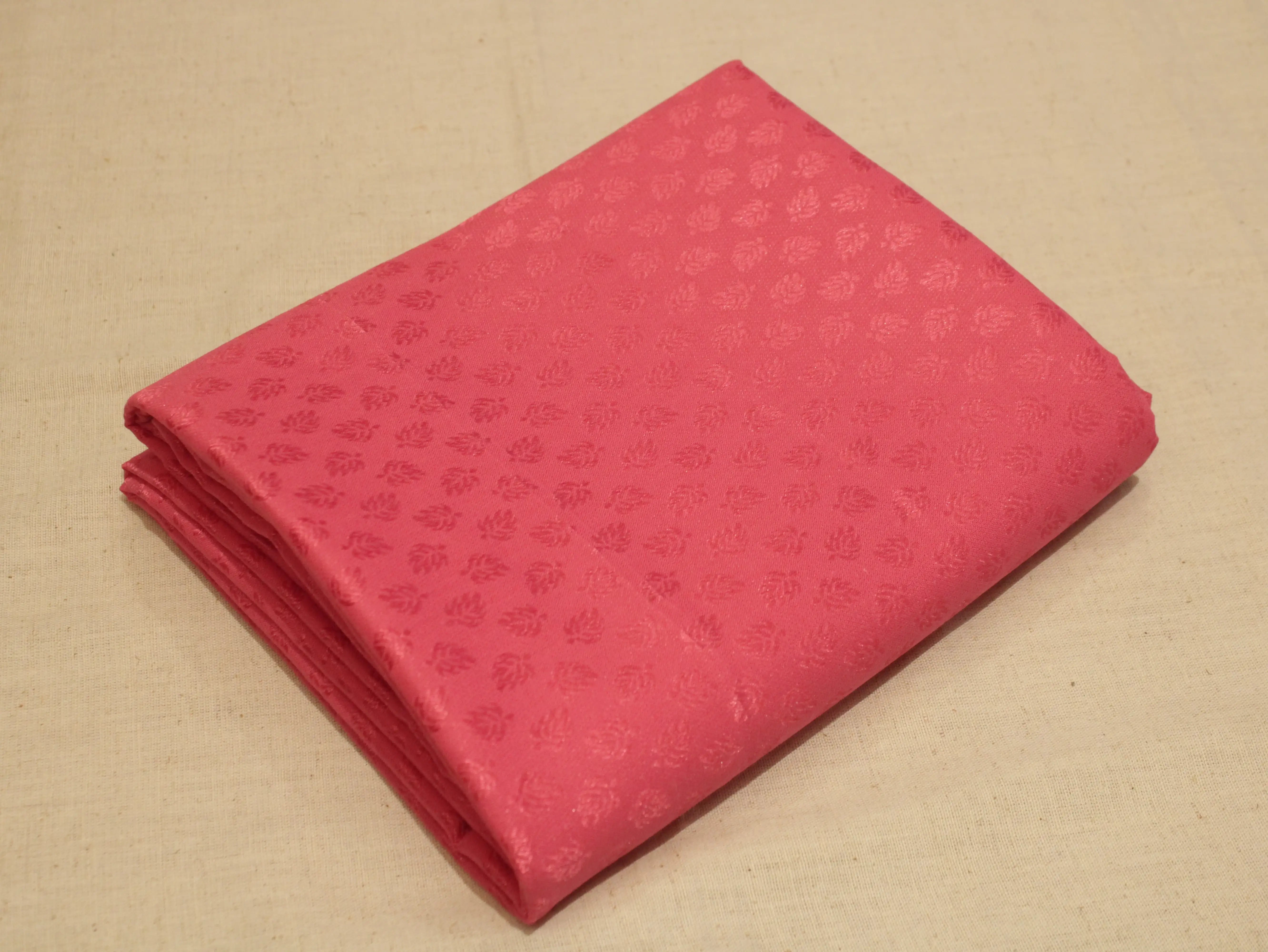 Mfoks Pure Cotton Self-Woven Fabric - Peach