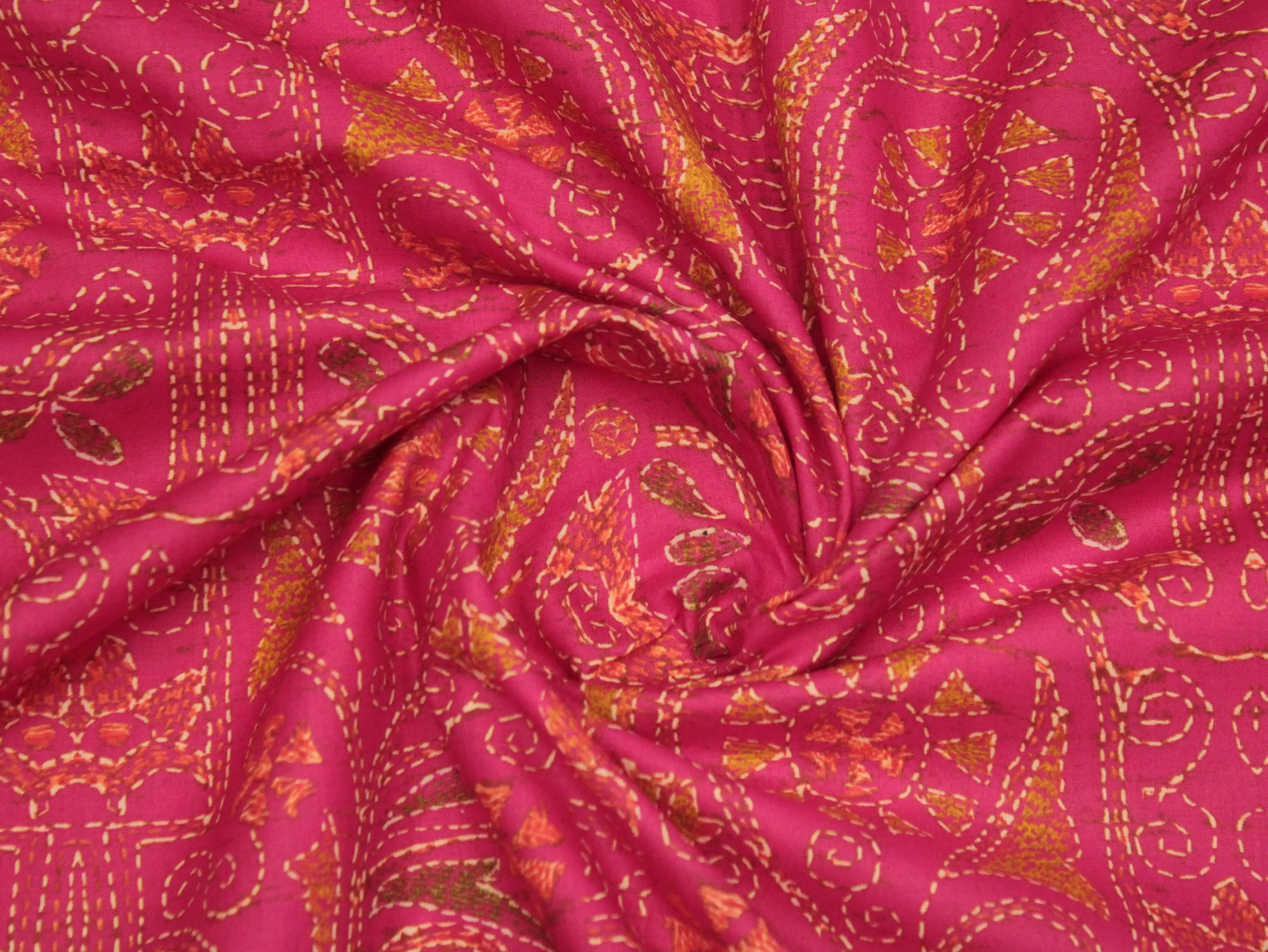 Premium Digital Printed Microfiber Cotton Lawn Fabric - M'Foks
