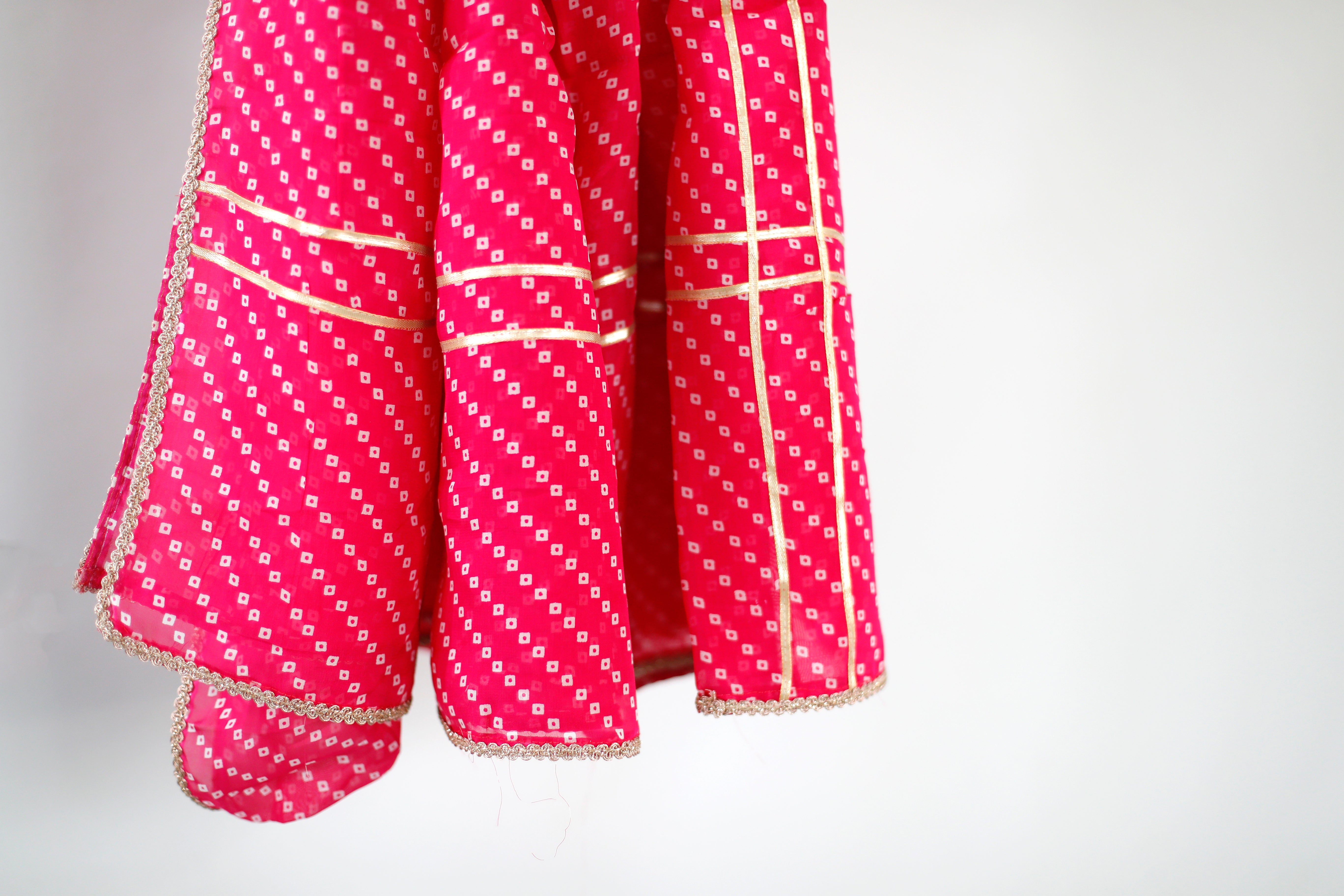 Viscose Organza Traditional Dupatta - Rani - M'Foks