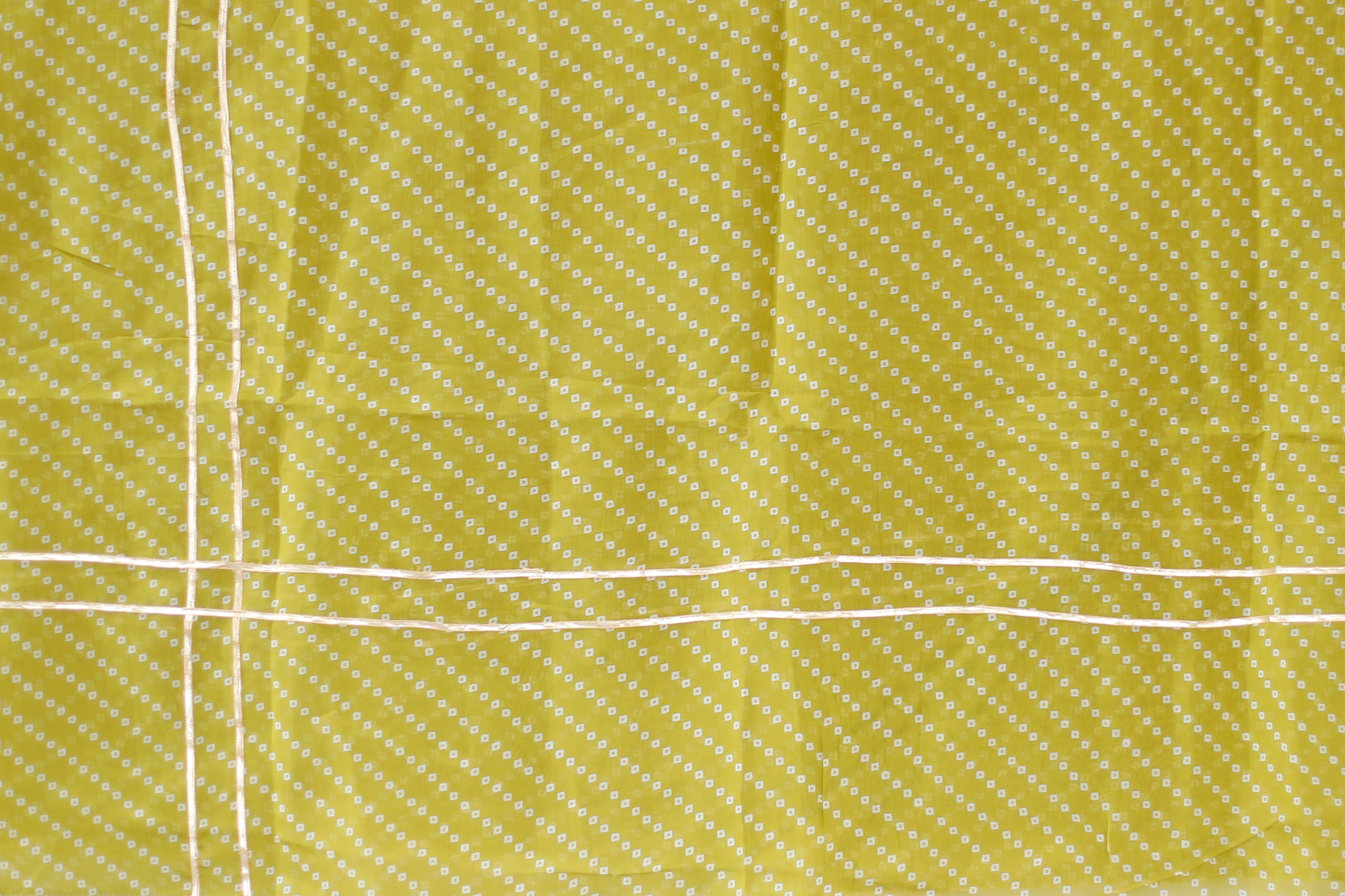 Viscose Organza Traditional Dupatta - Mehendi Green - M'Foks