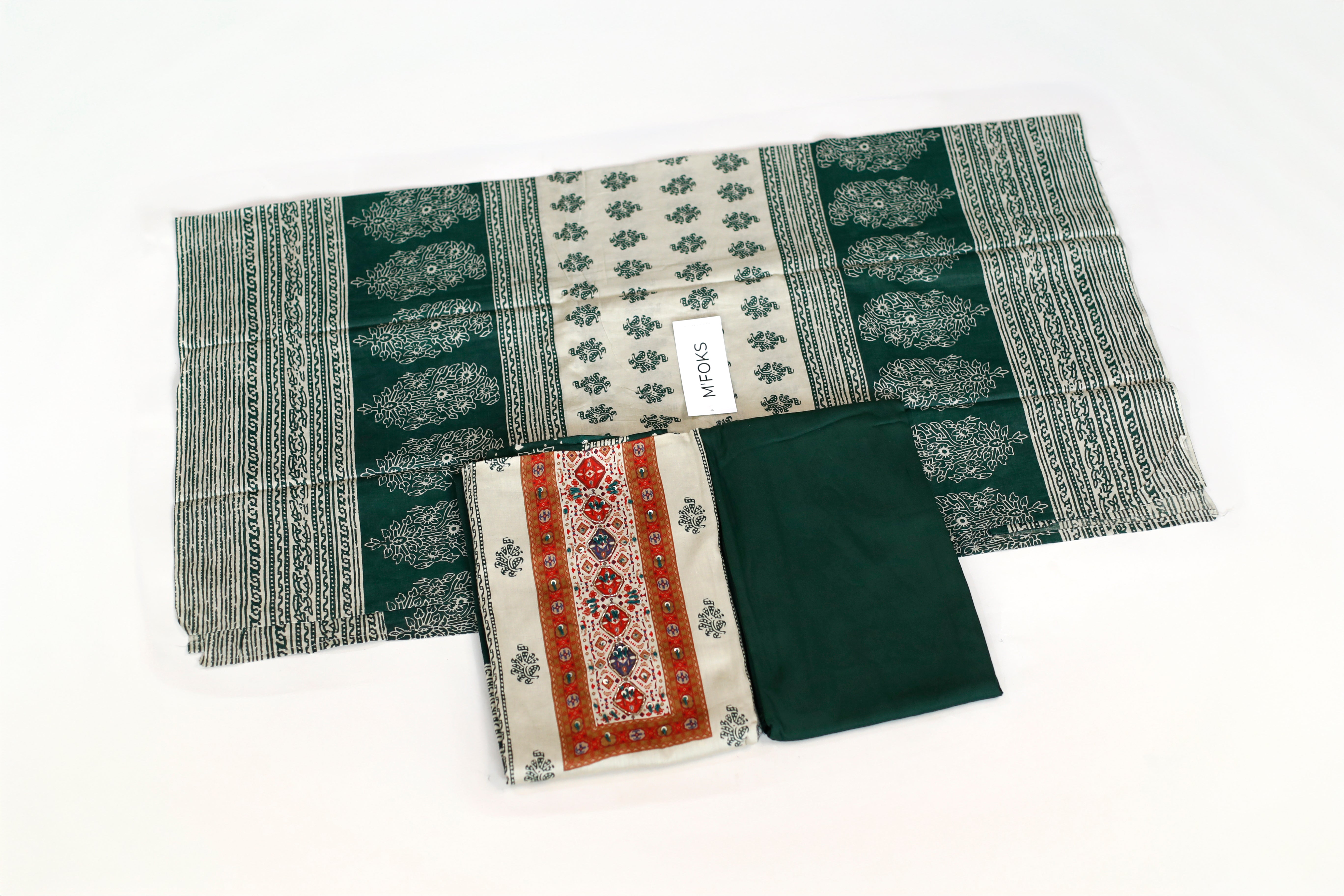 Giza Cotton Unstitched Suit Set - M'Foks