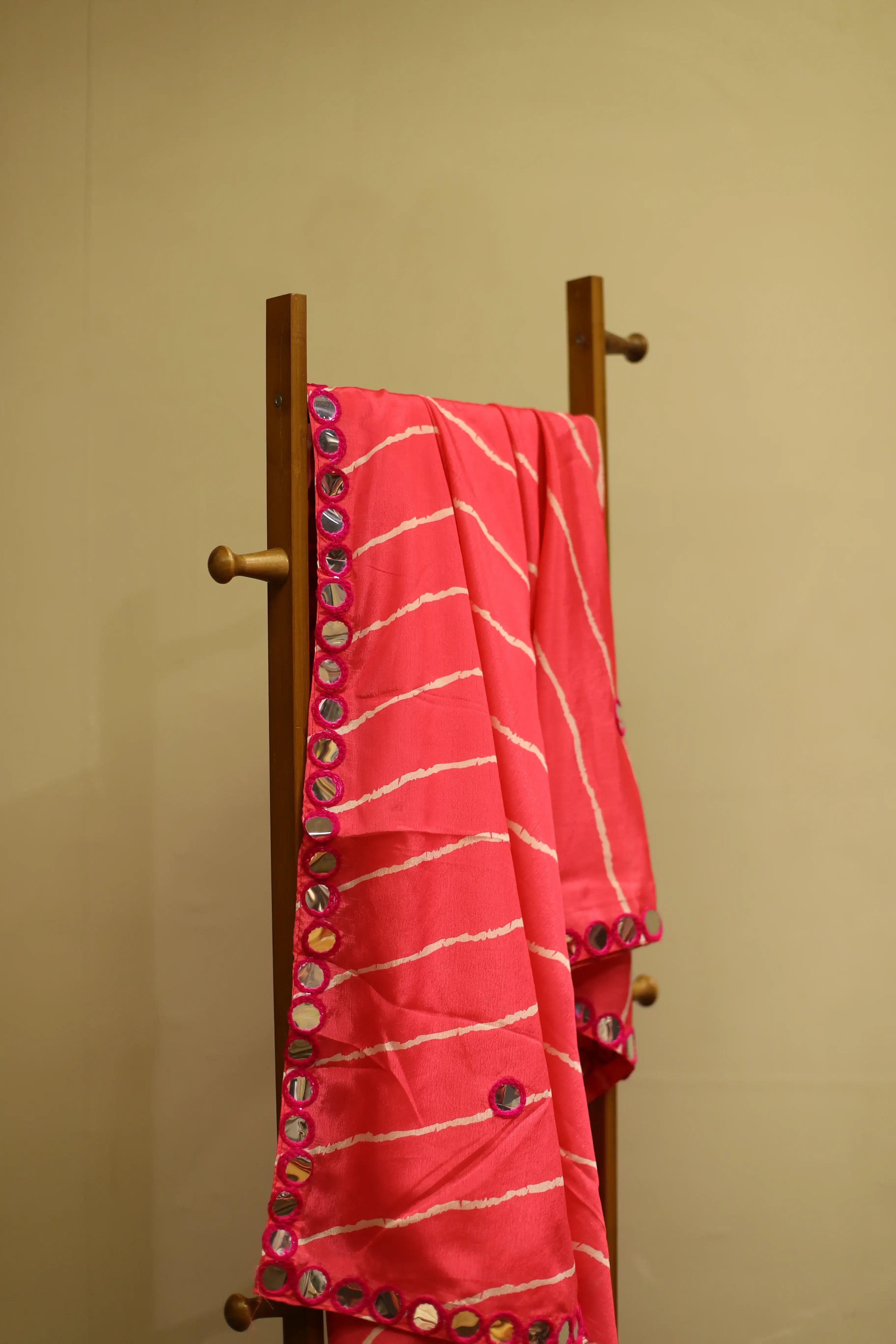 Viscose Chinon Digital Printed Dupatta/Stole - Rani
