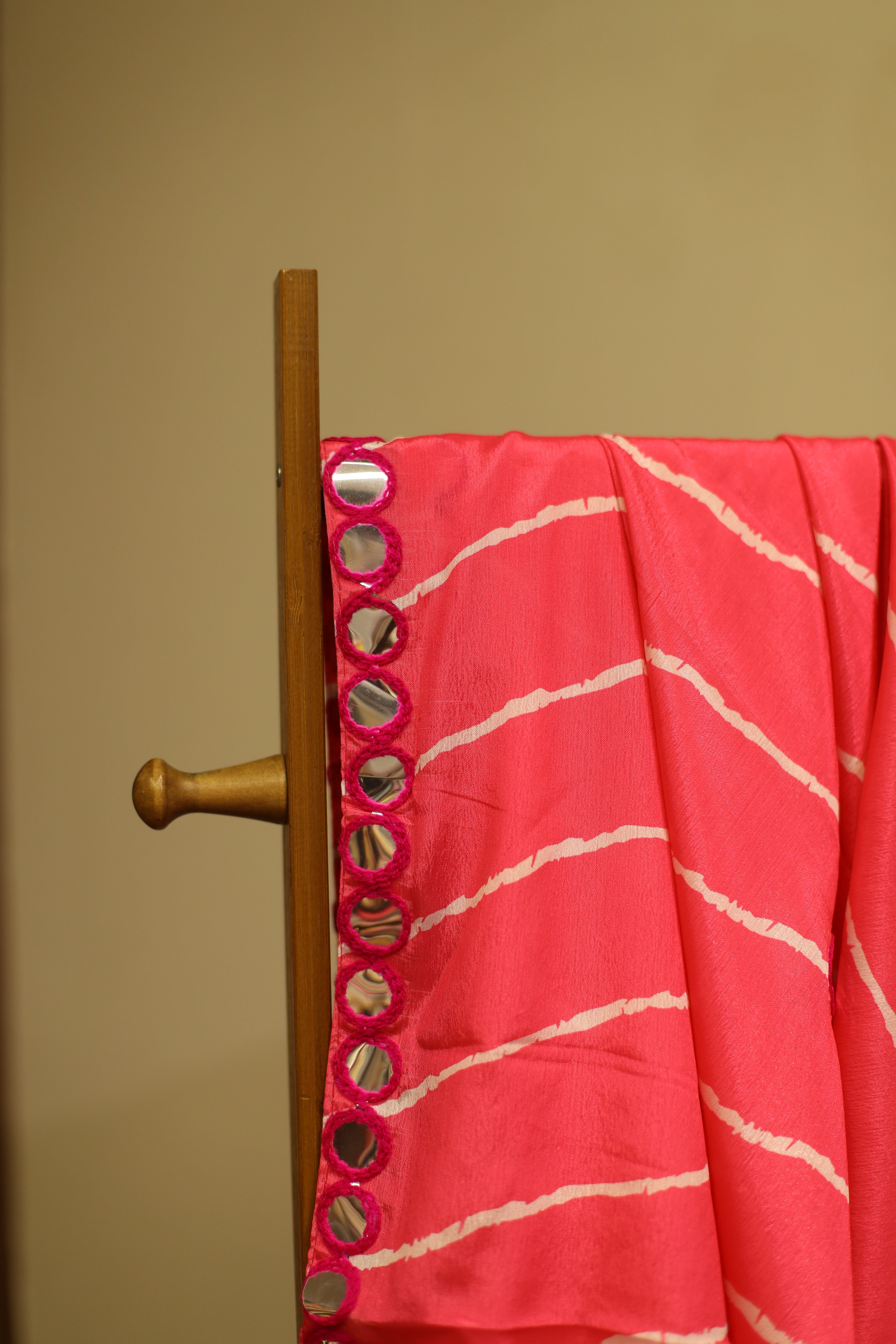 Viscose Chinon Digital Printed Dupatta/Stole - Rani