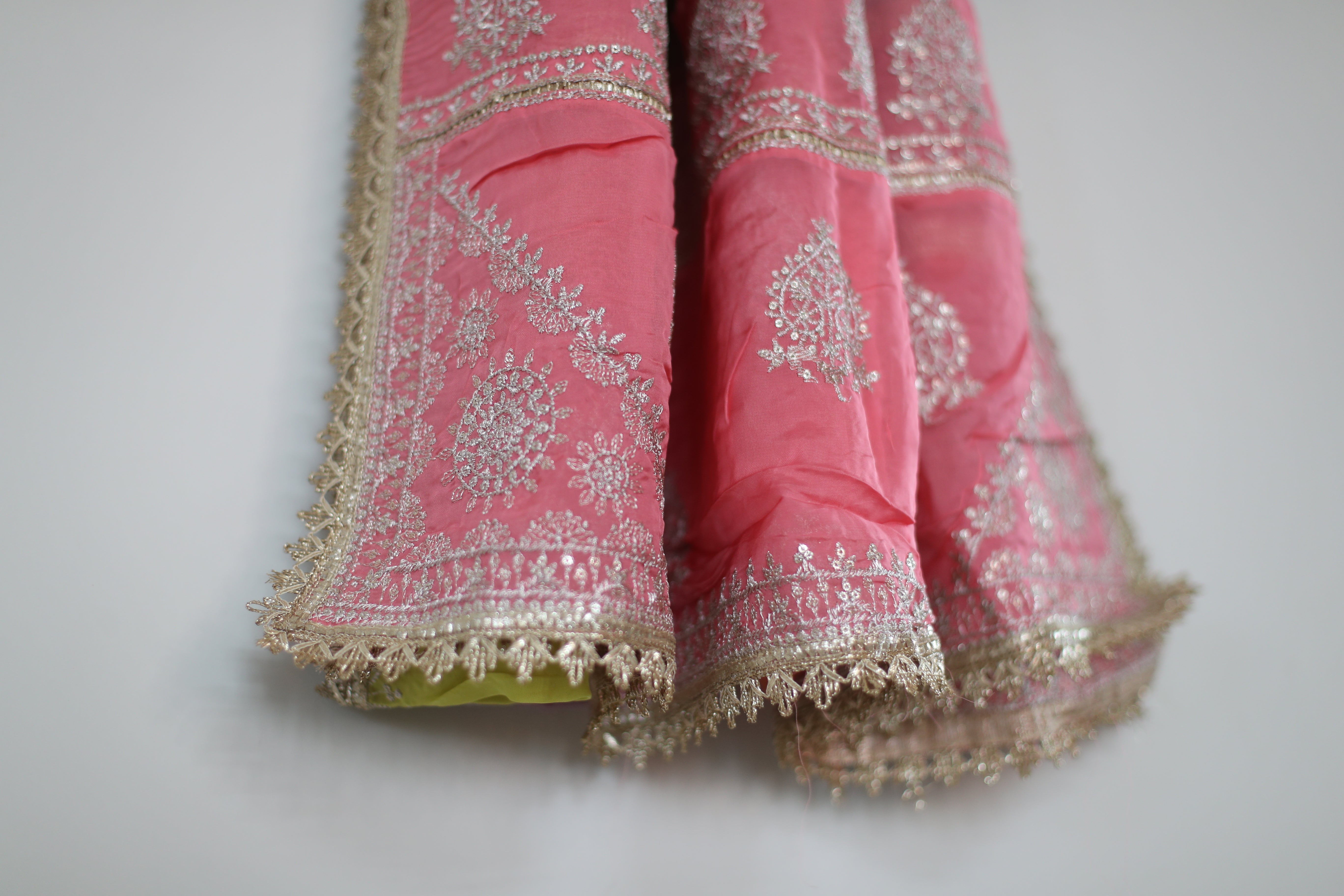 Pure Viscose Organza Vintage Zari Work Dupatta