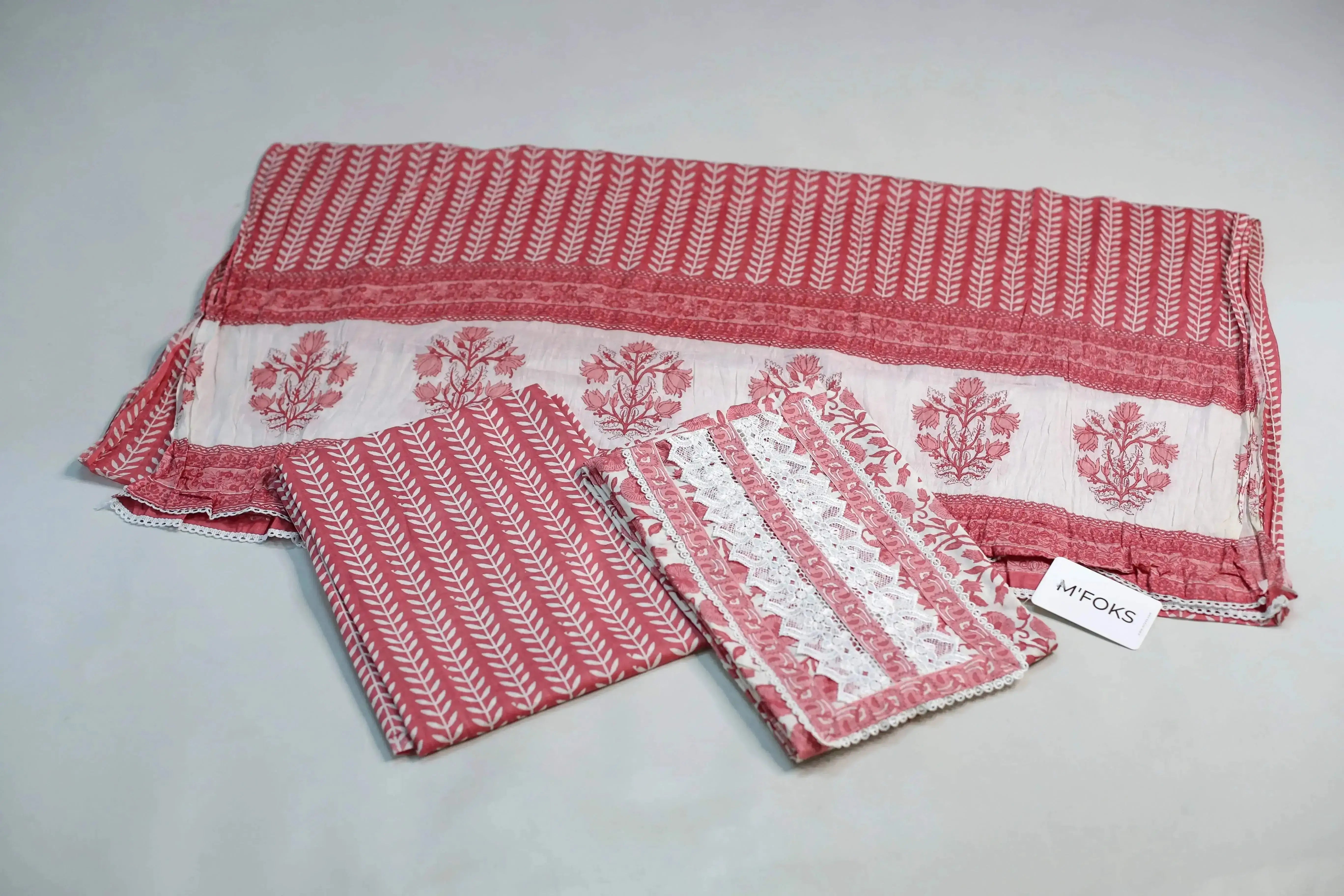Cotton Printed Unstitched Suit Set - M'Foks