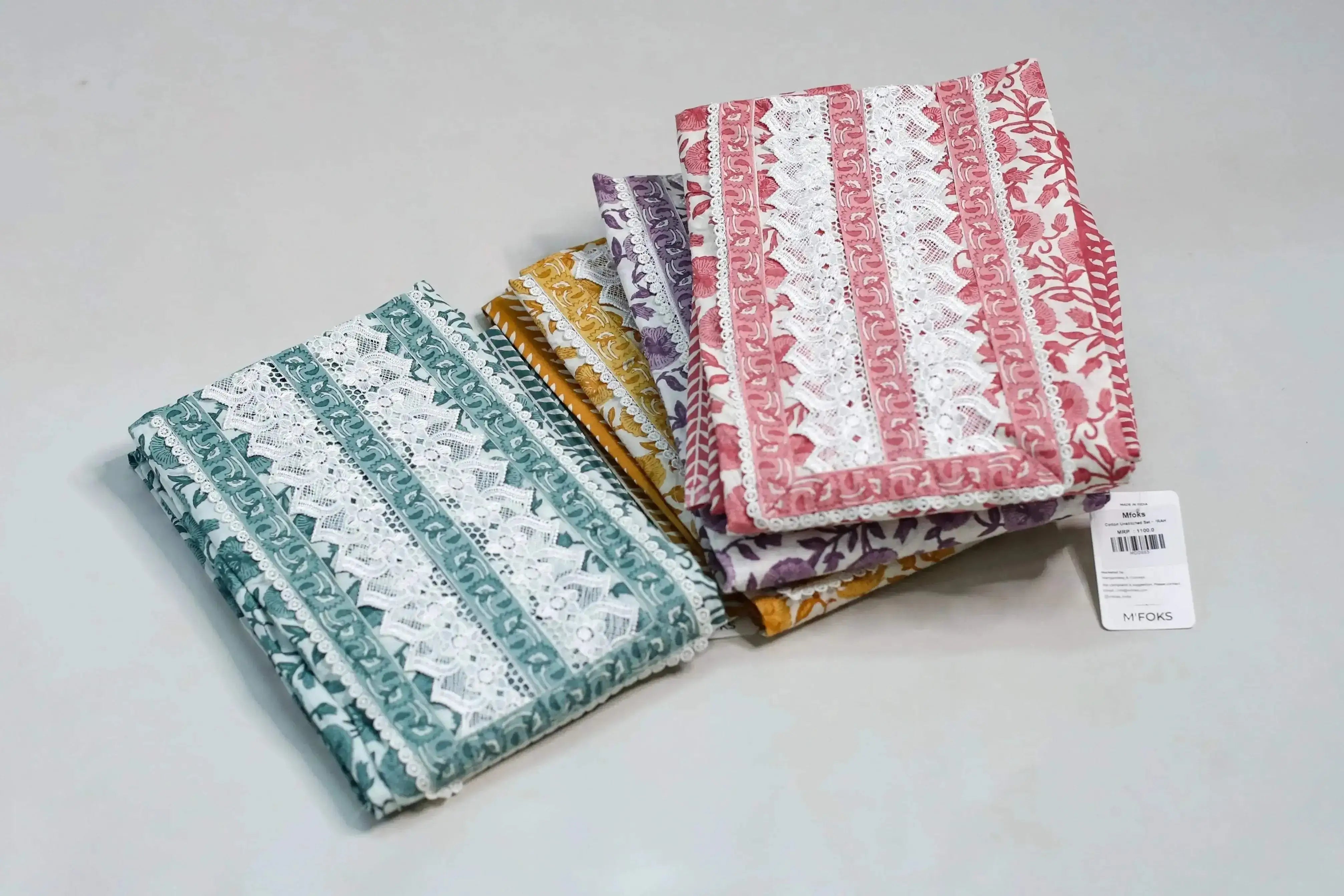 Cotton Printed Unstitched Suit Set - M'Foks