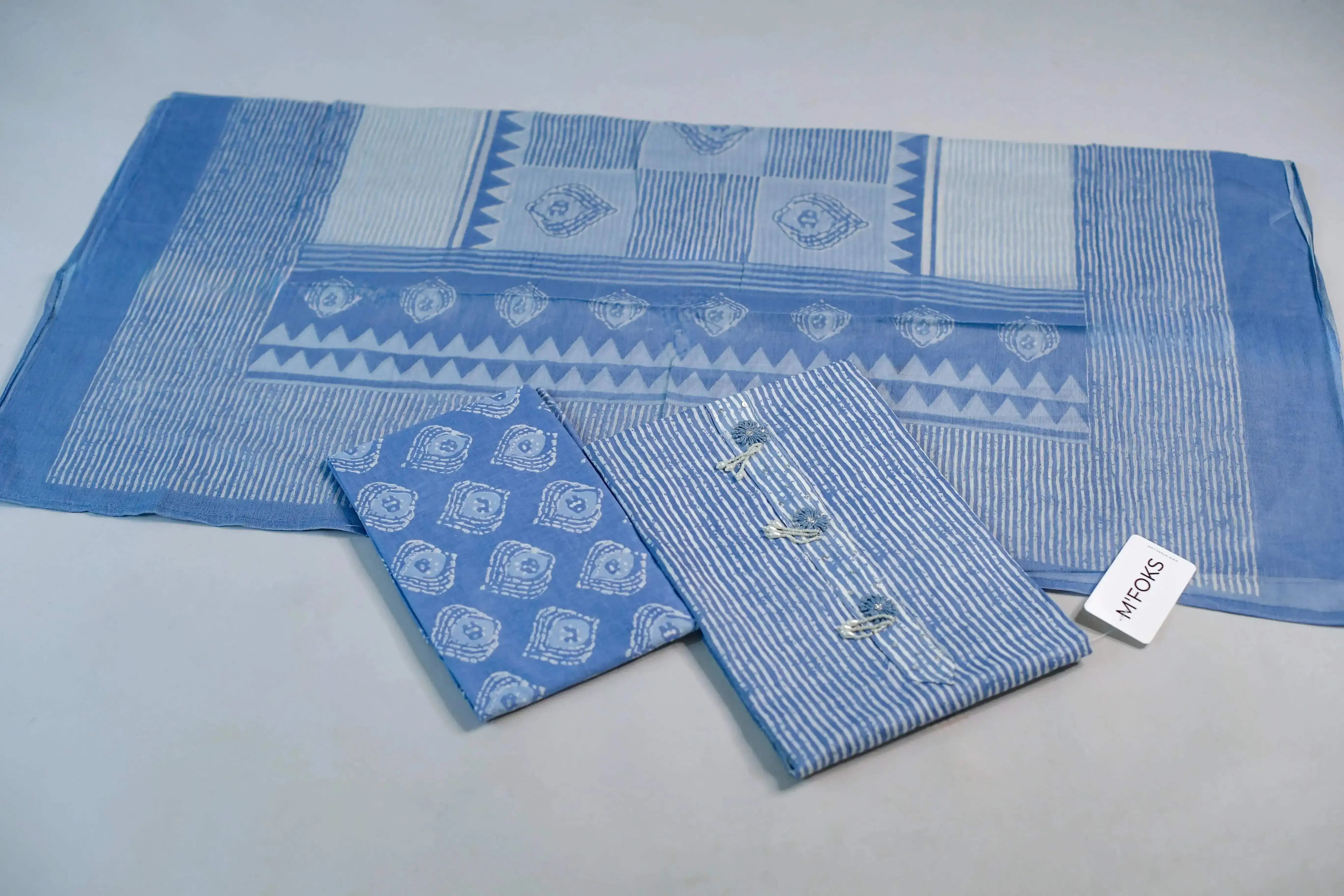 Cotton Printed Unstitched Suit Set - M'Foks