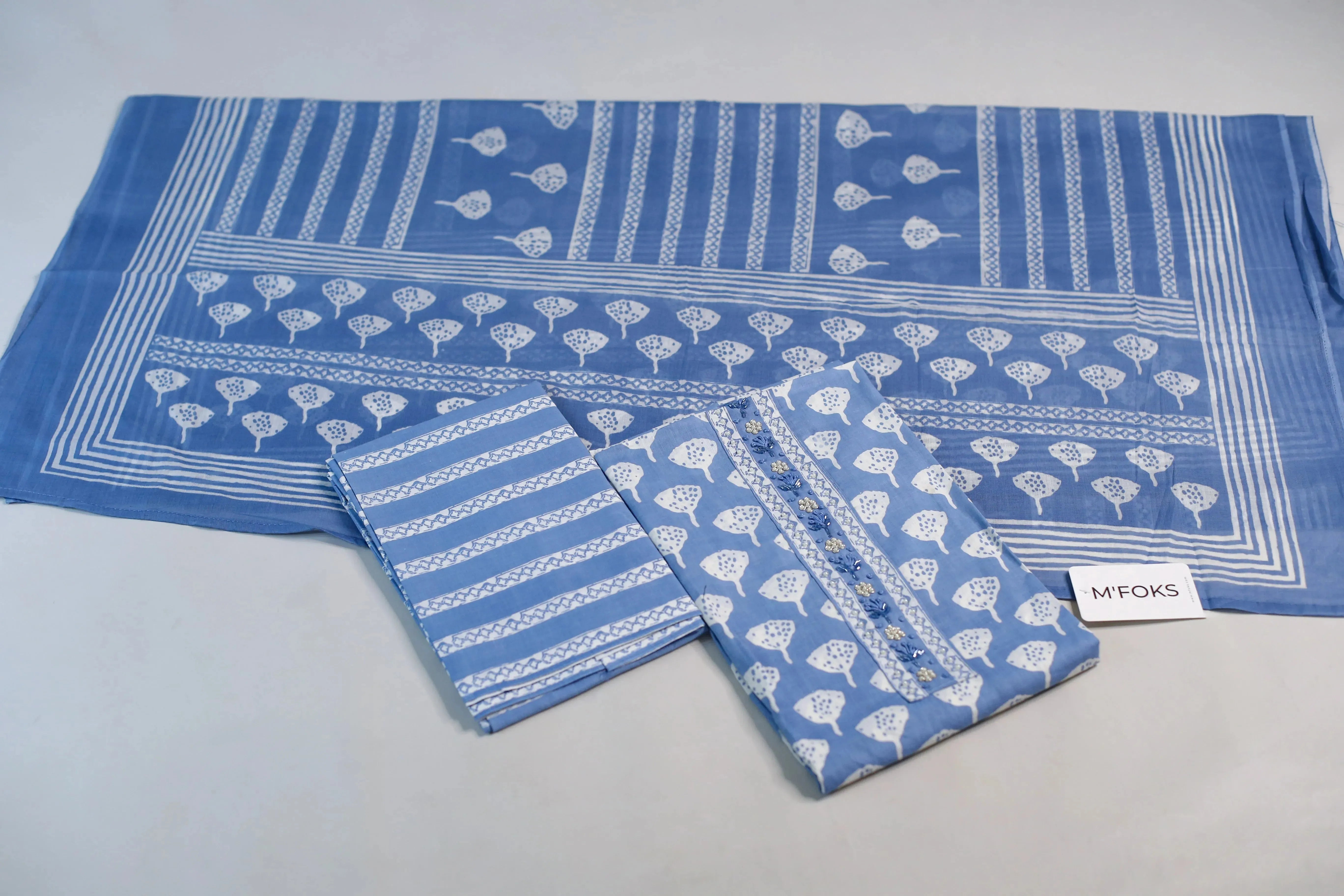Cotton Printed Unstitched Suit Set