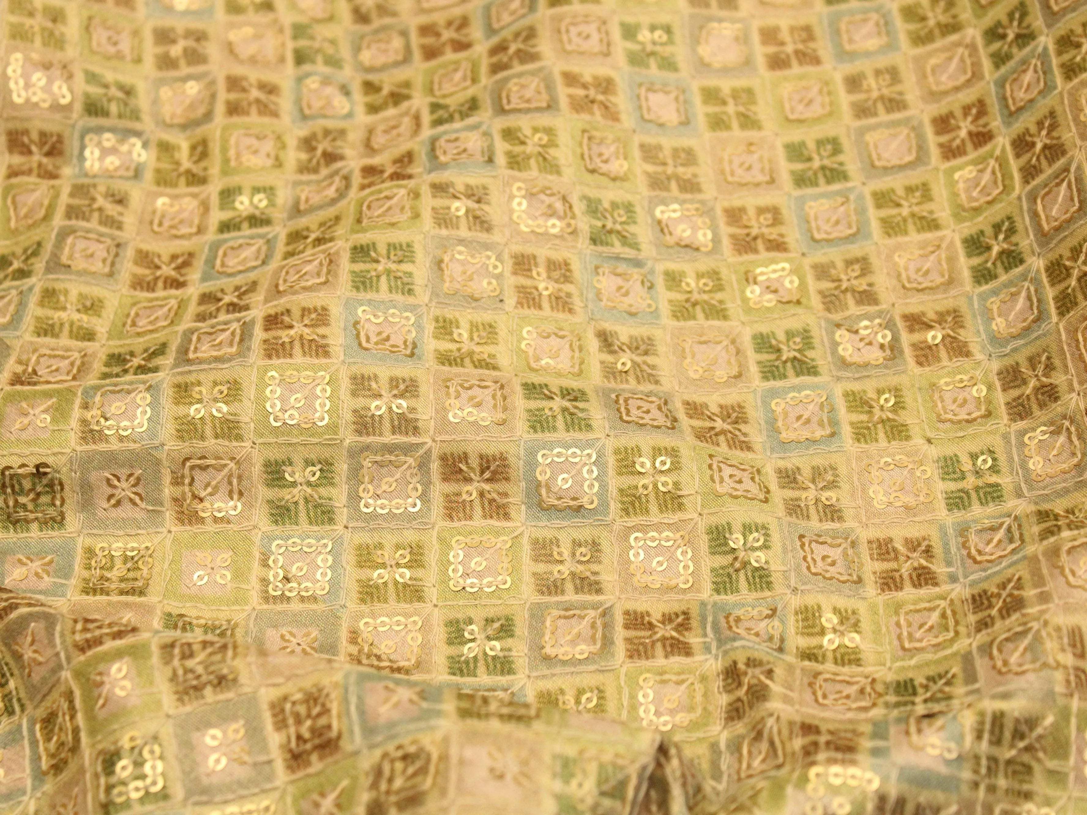 Canvas : Silk Digital Print Fabric - Pista - M'Foks