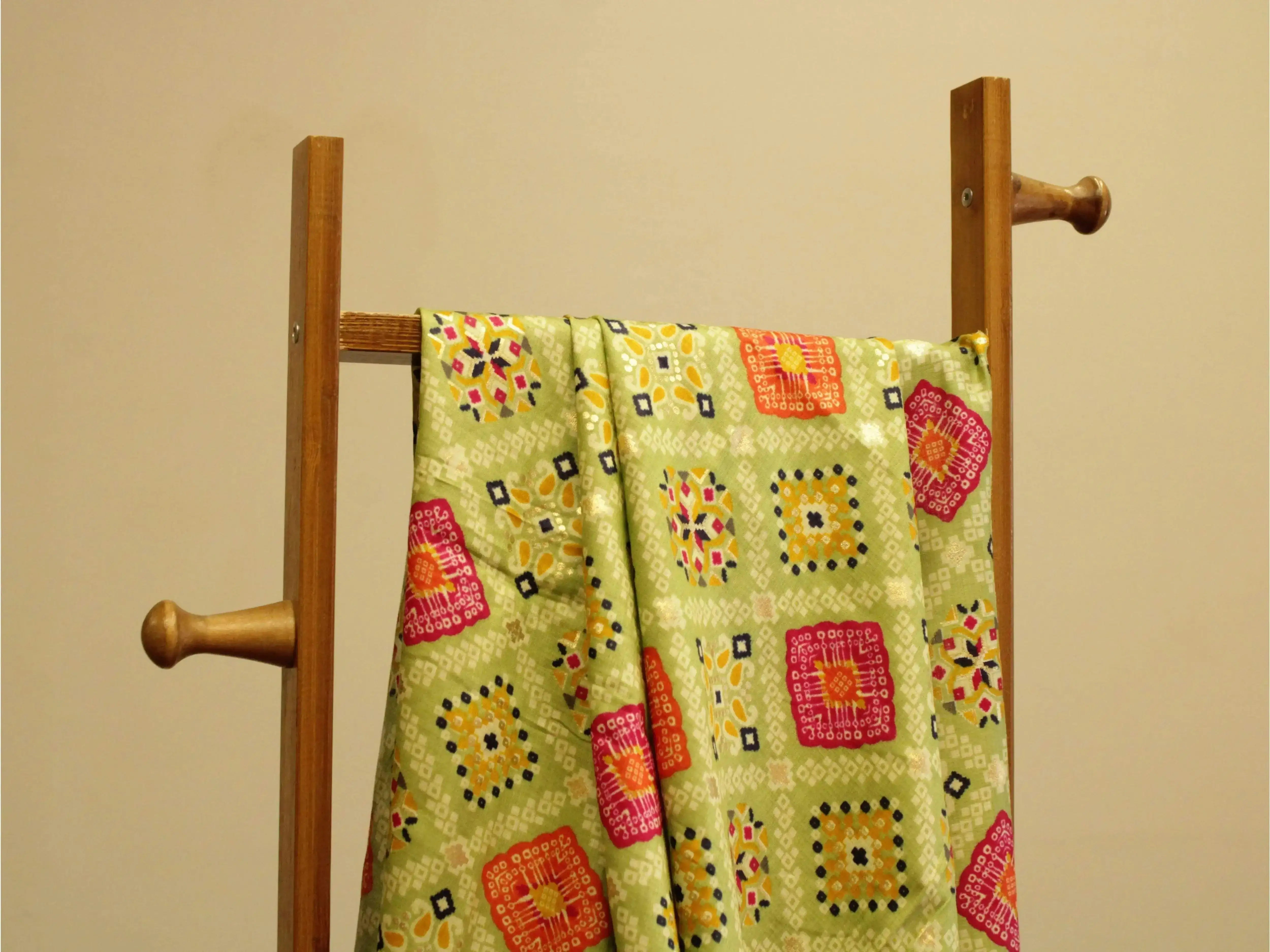 Cotton Satin Patola Foil Print Fabric - M'Foks