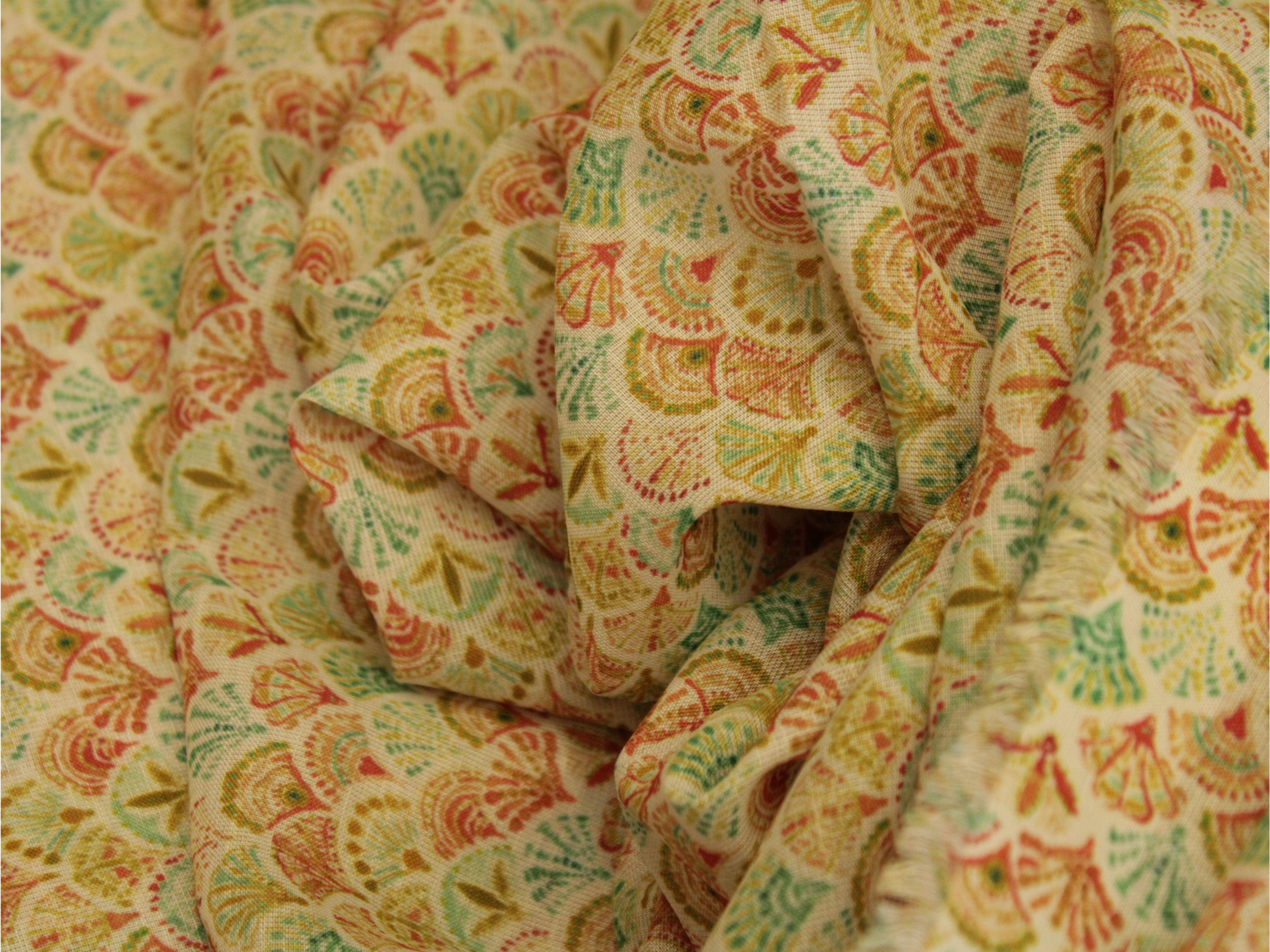 Digital Dusk - Linen Textured Cotton Fabric - M'Foks