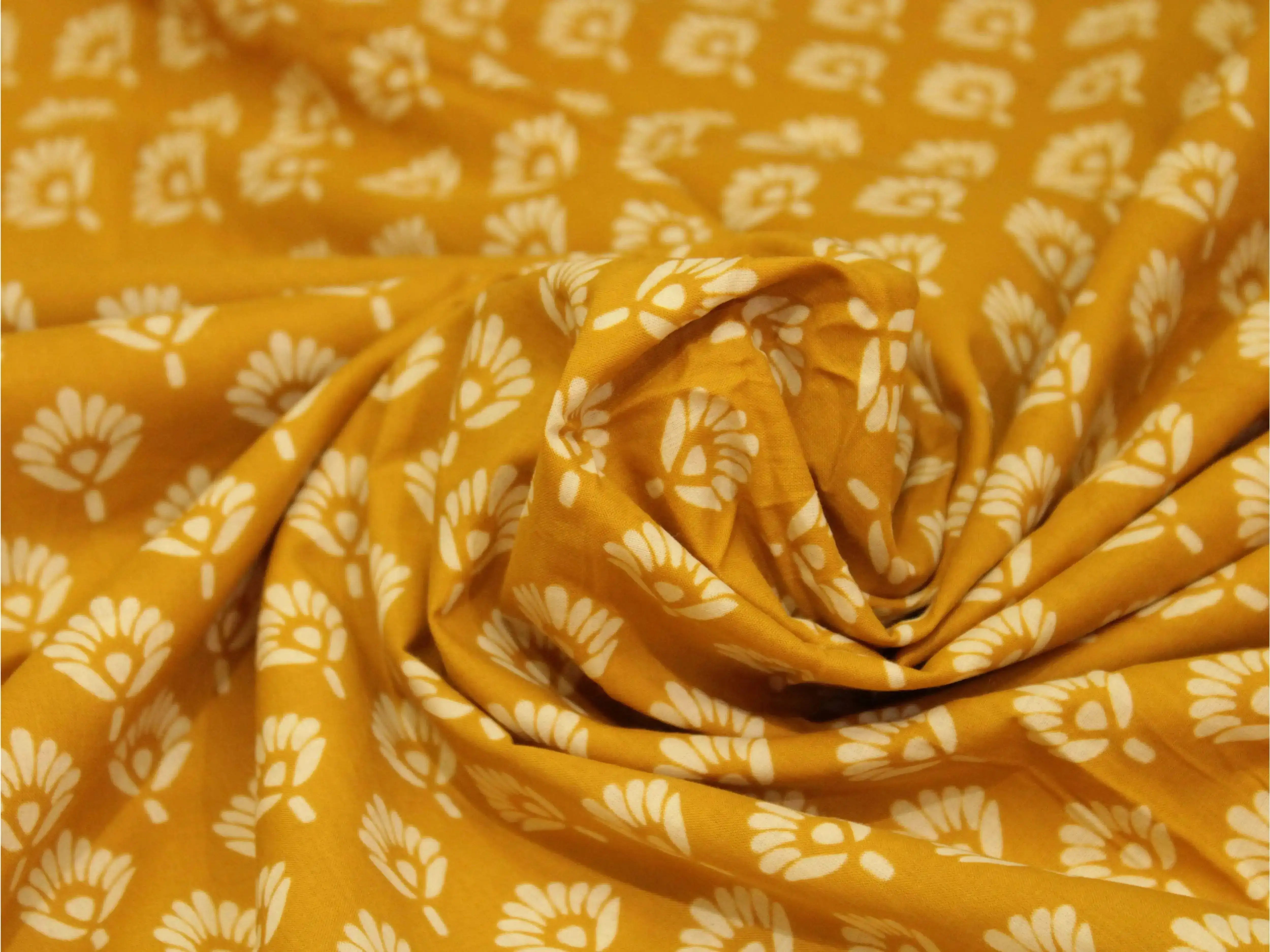 Euphoric - Cotton Block Printed Fabric by M'Foks - M'Foks