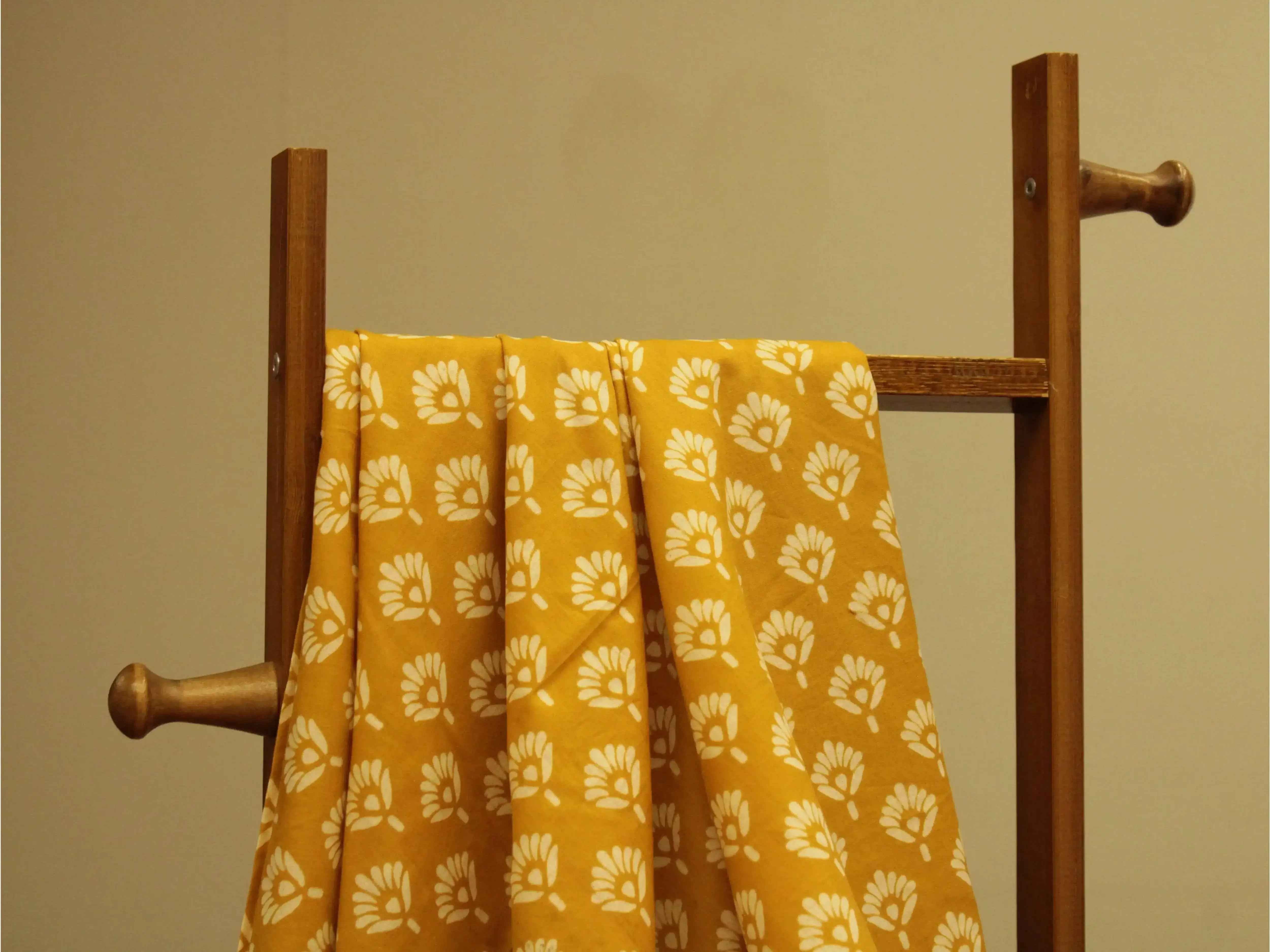 Euphoric - Cotton Block Printed Fabric by M'Foks