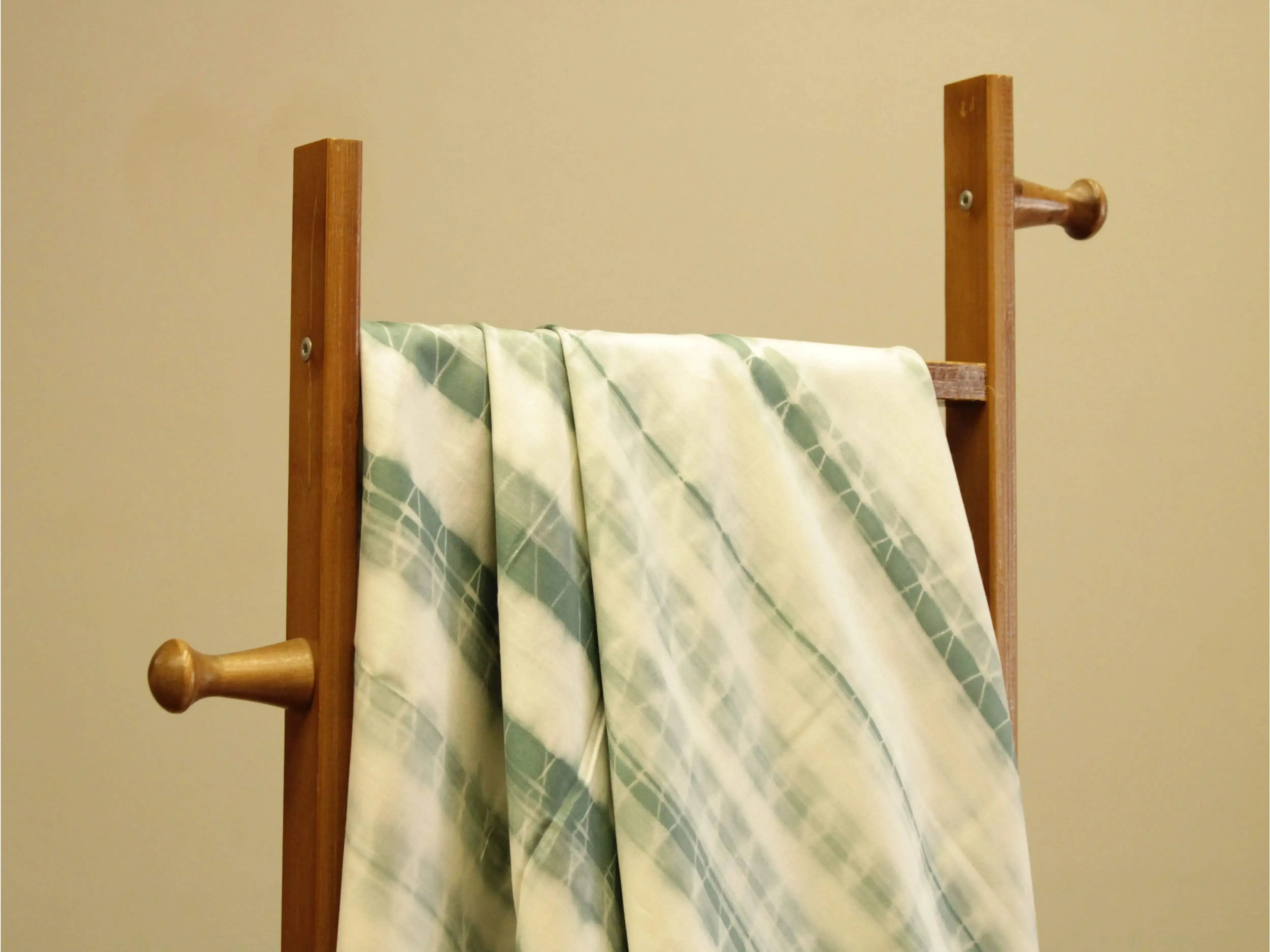 Fusion: Cotton Satin Shibori Printed Fabric - Pastel Blue - M'Foks