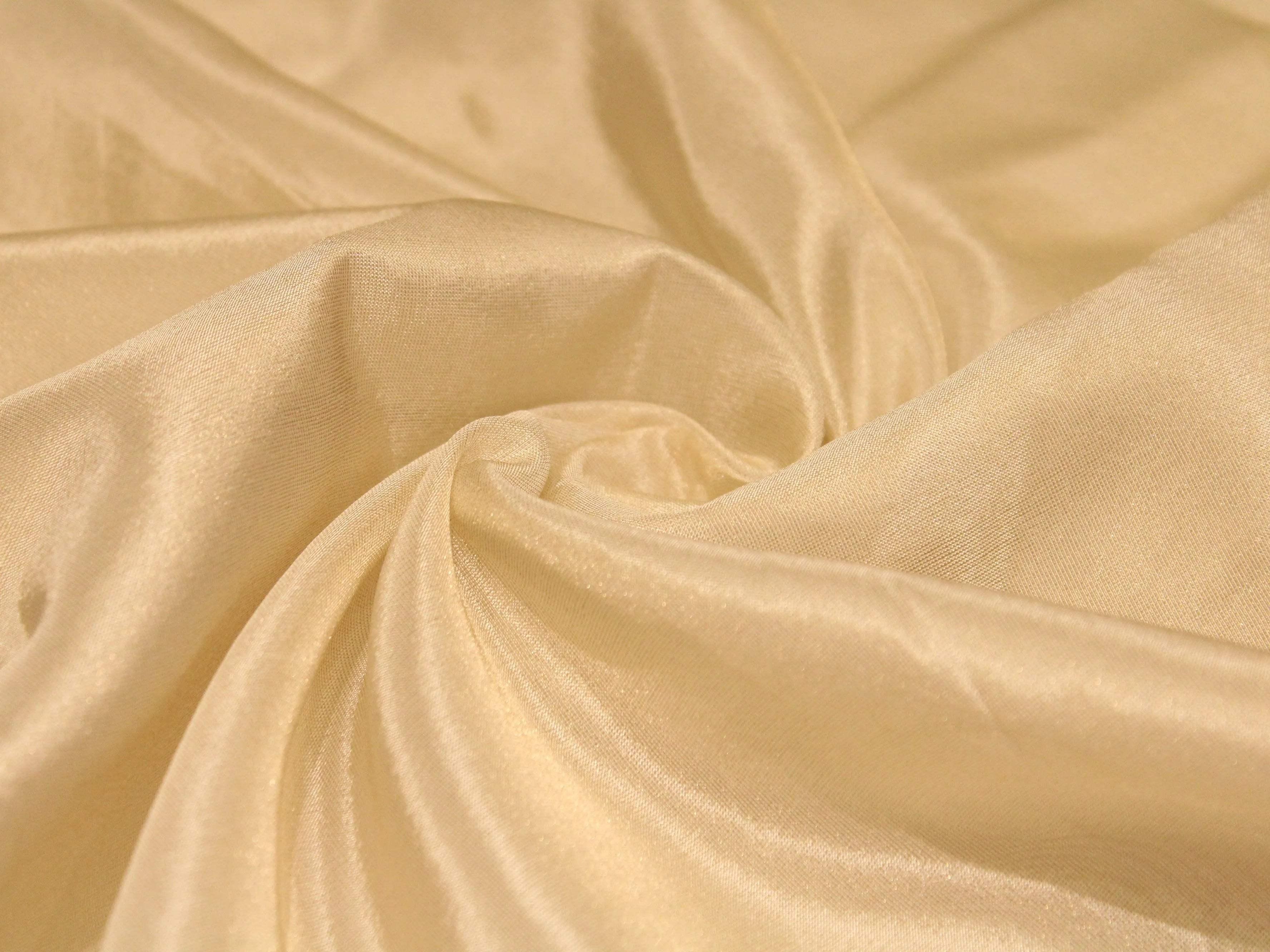 Tissue Cosmos Plain Dyeable Fabric – Ivory