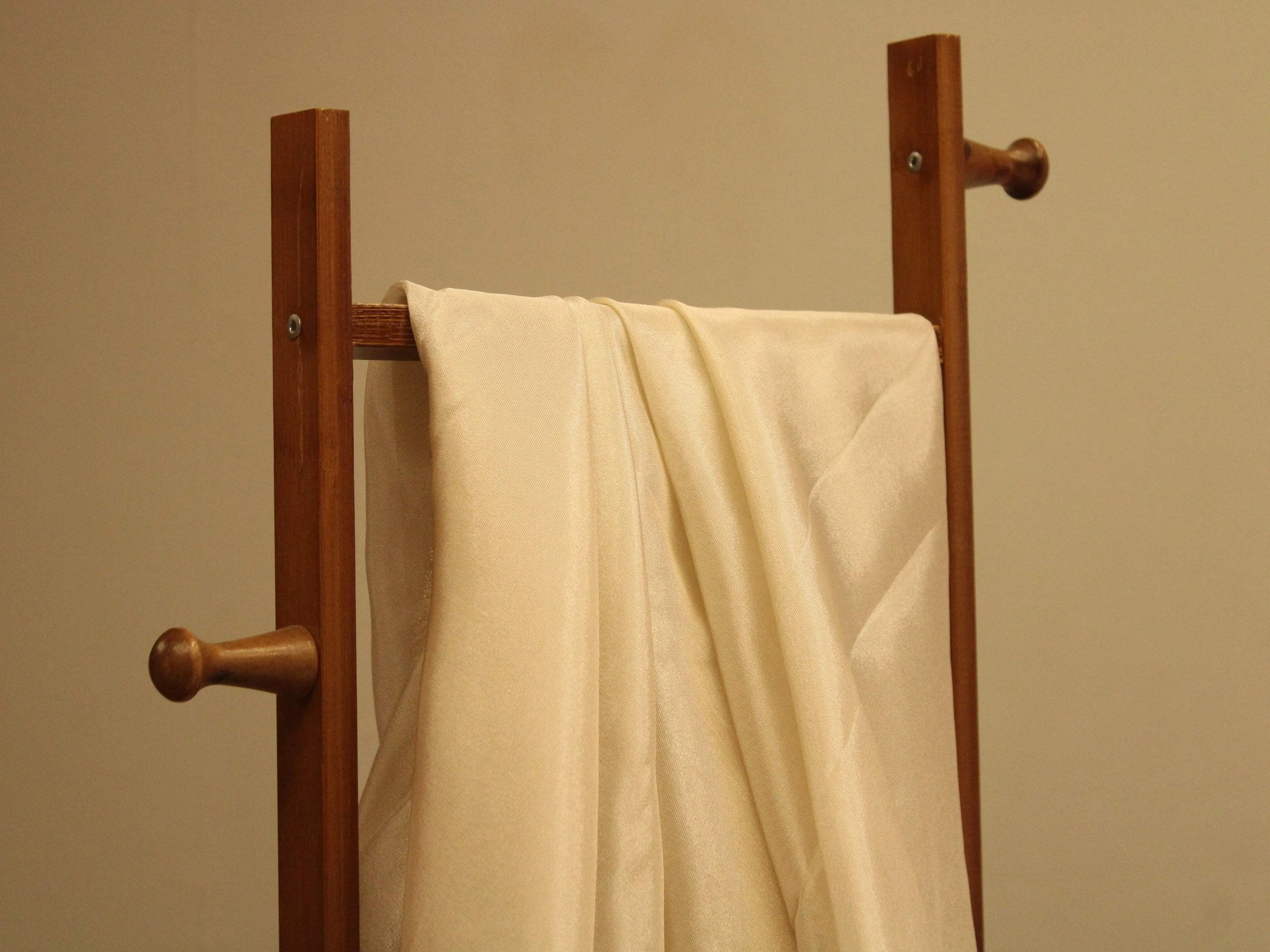 Ivory Elegance: Premium Banarasi Tissue Silk Fabric - Ivory - M'Foks