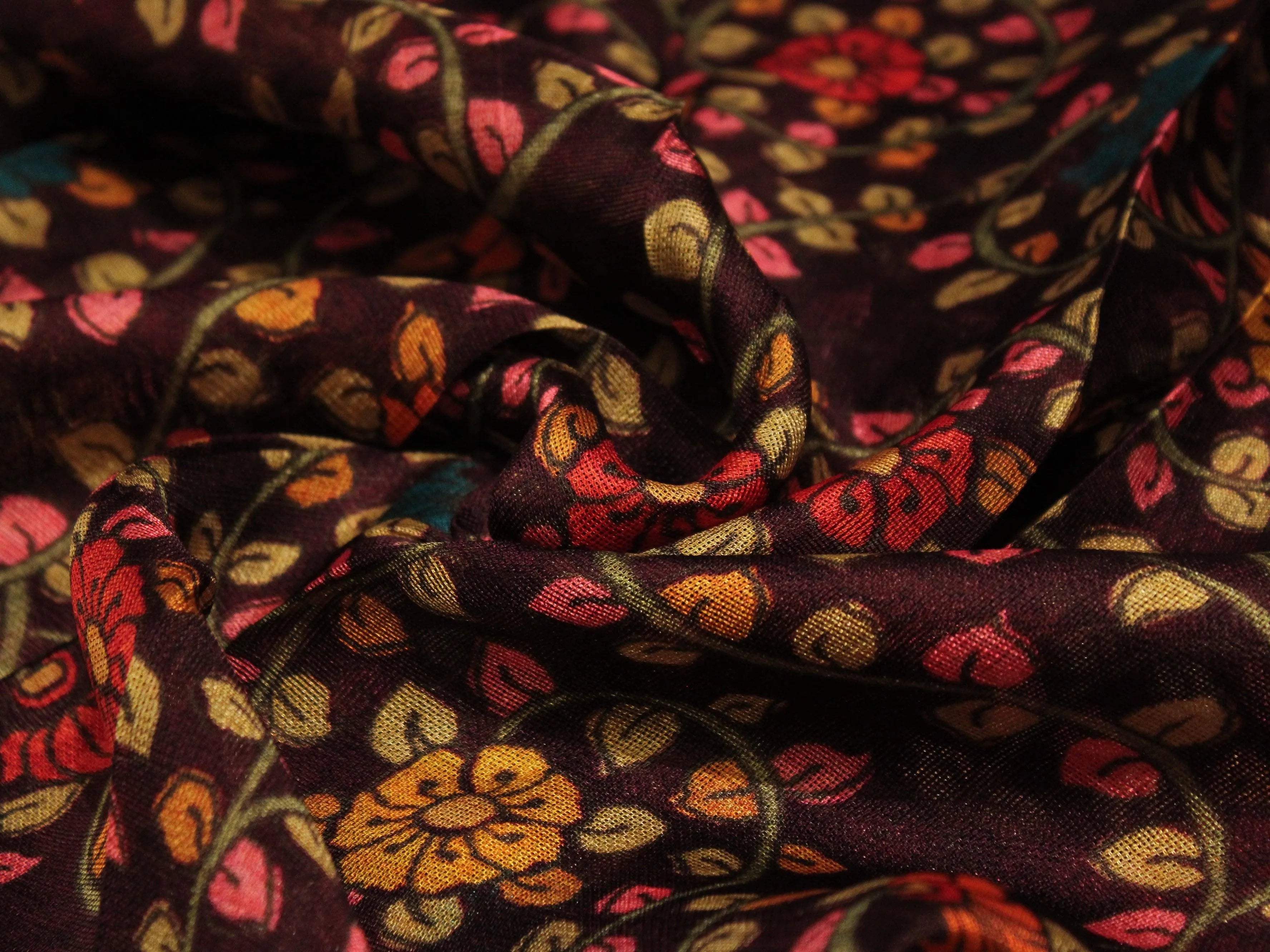 Jute Chanderi Silk Digital Canvas - M'Foks