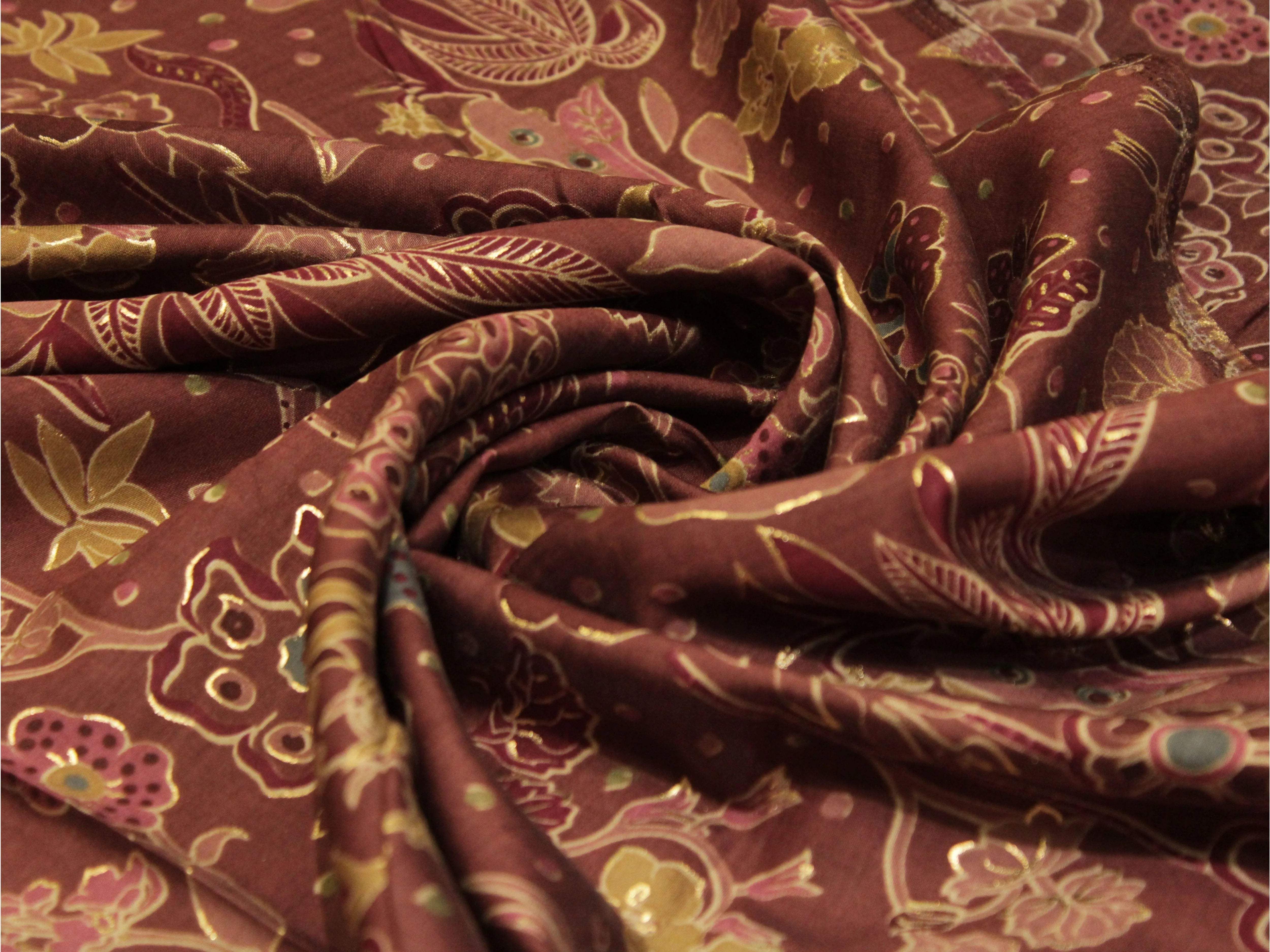 Loud : Digital Print Muslin Silk Fabric - M'Foks