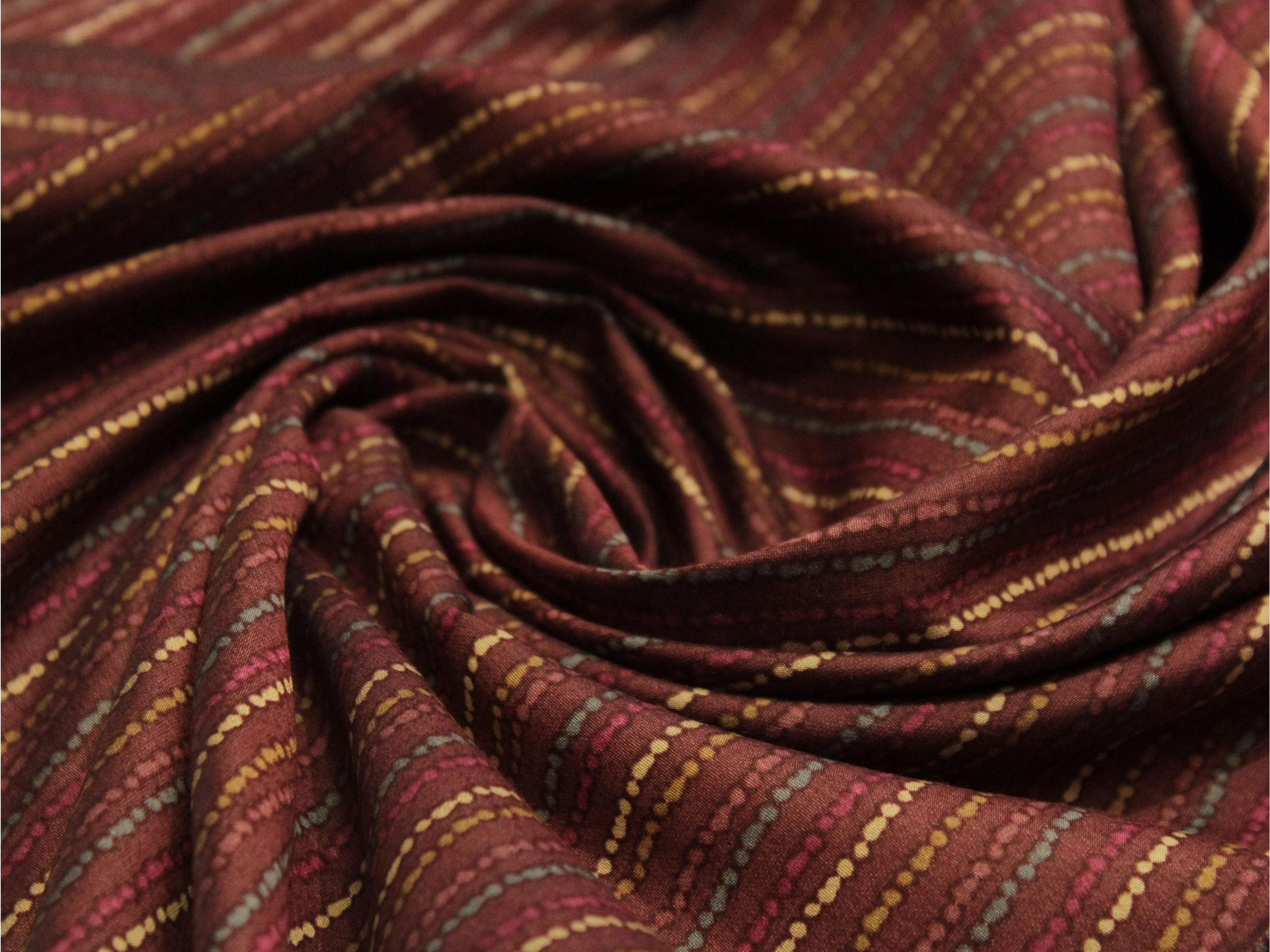 Loud : Digital Print Muslin Silk Fabric - M'Foks