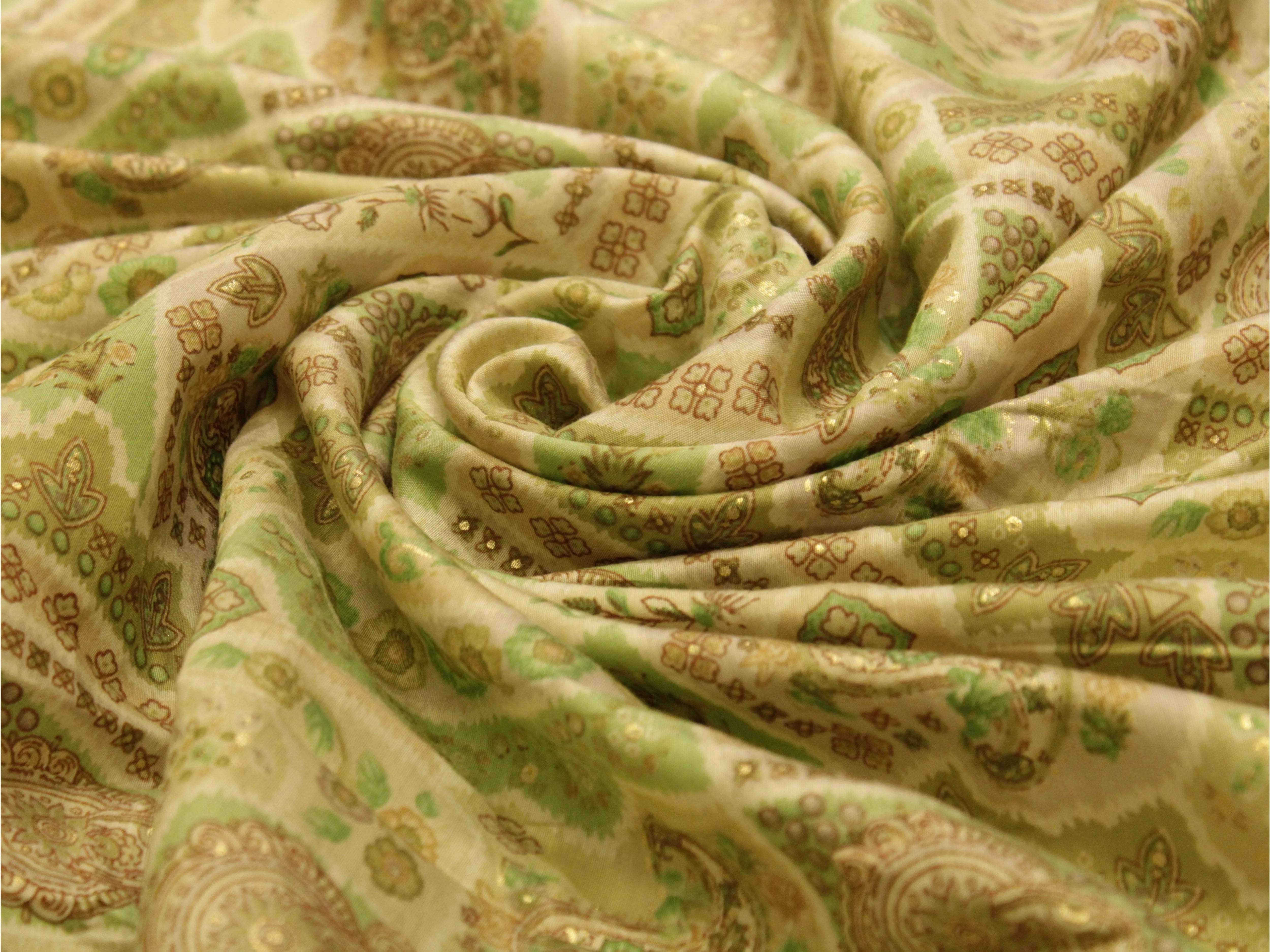 Loud : Digital Print Muslin Silk Fabric - M'Foks