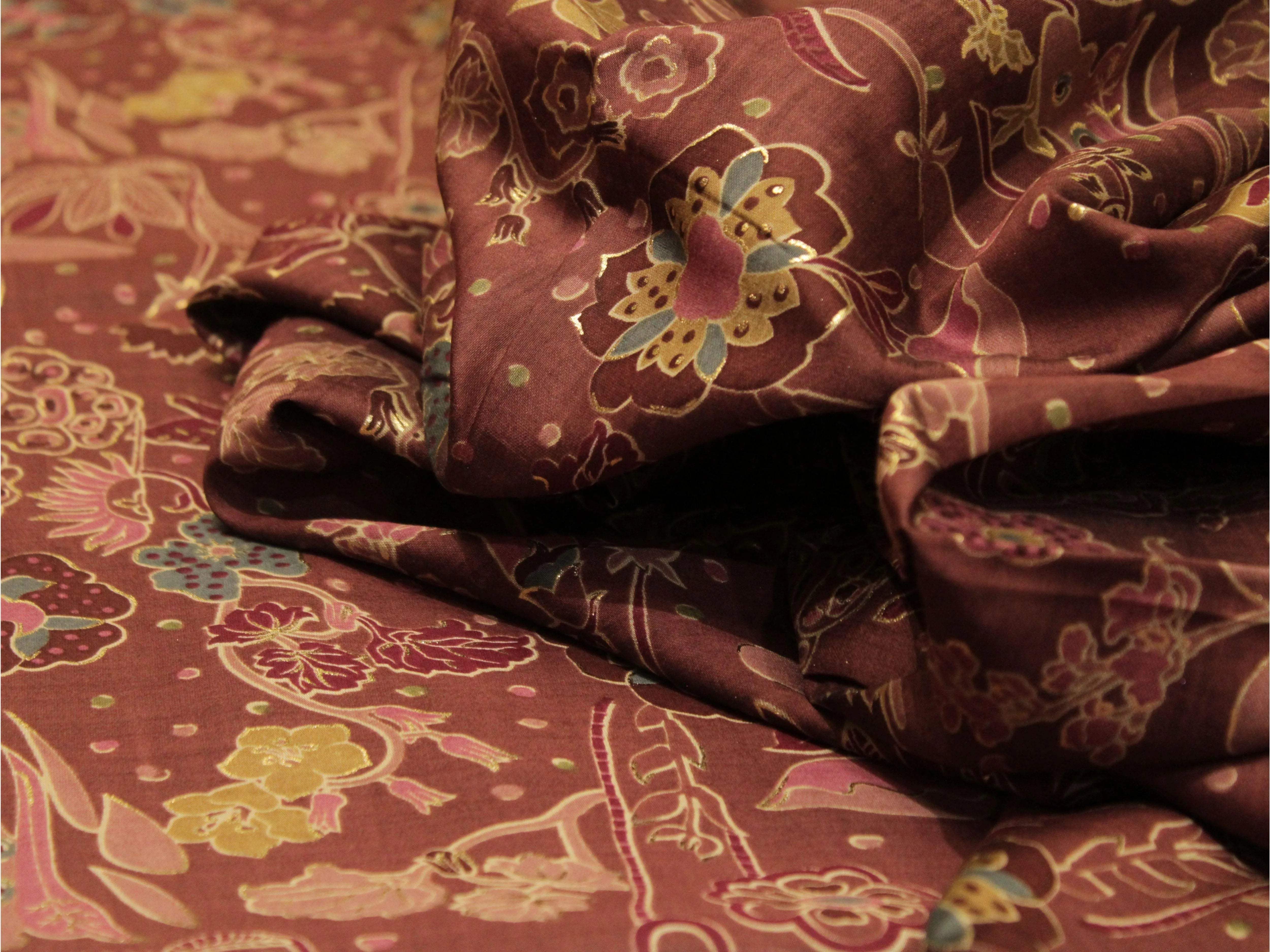 Loud : Digital Print Muslin Silk Fabric - M'Foks