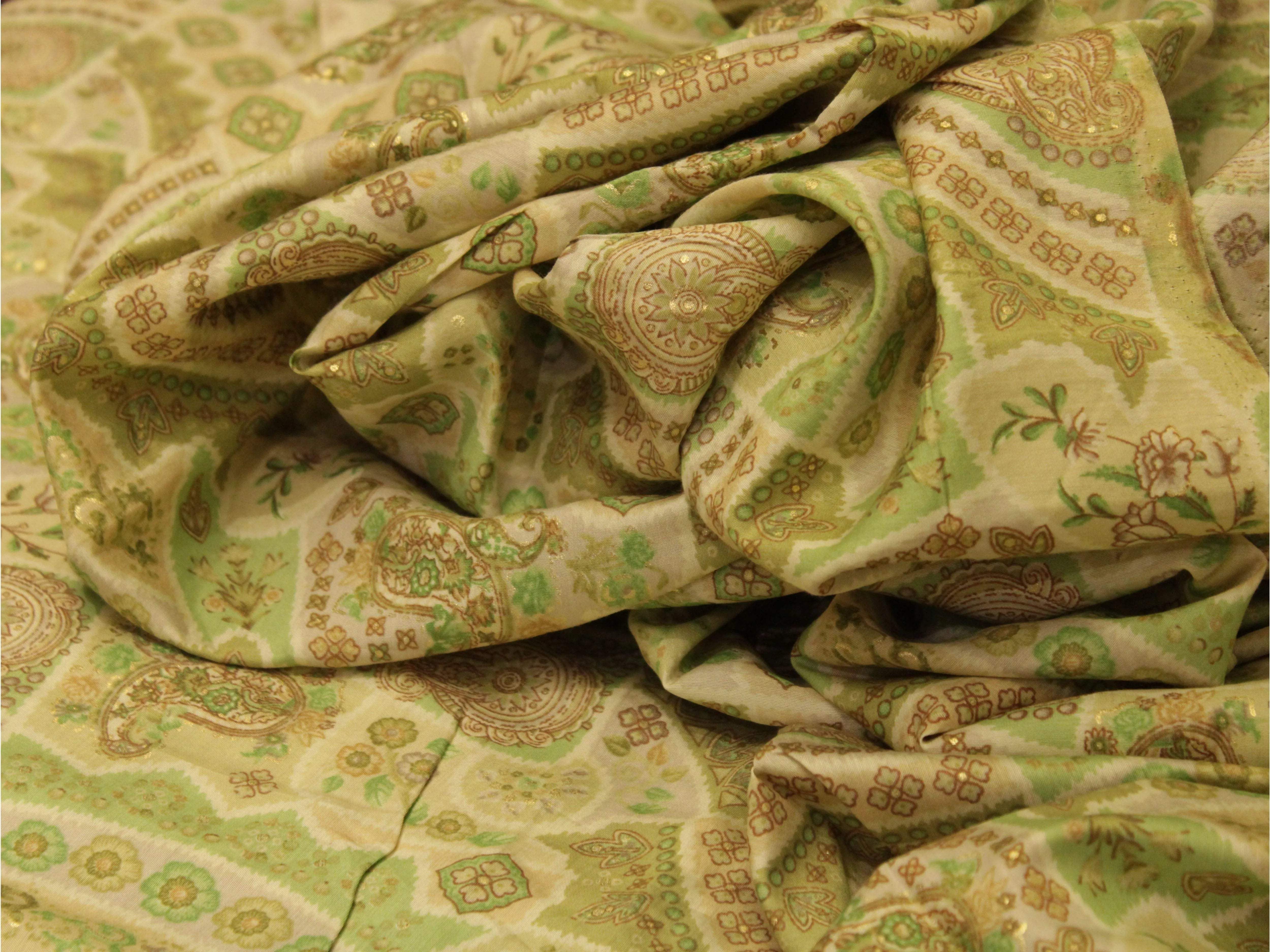 Loud : Digital Print Muslin Silk Fabric - M'Foks