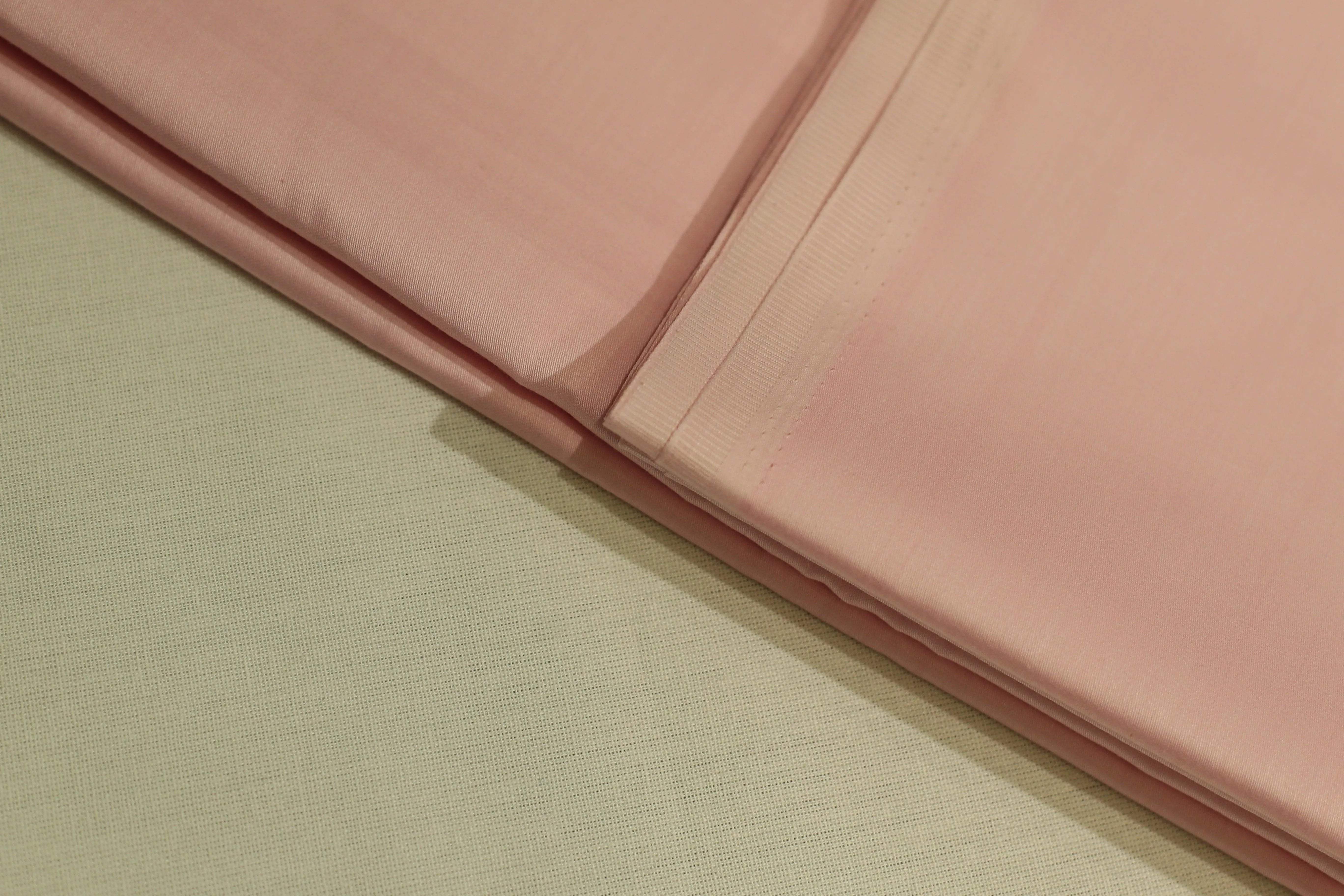 Mfoks : Everyday Plain Cotton Satin Fabric - Baby Pink - M'Foks