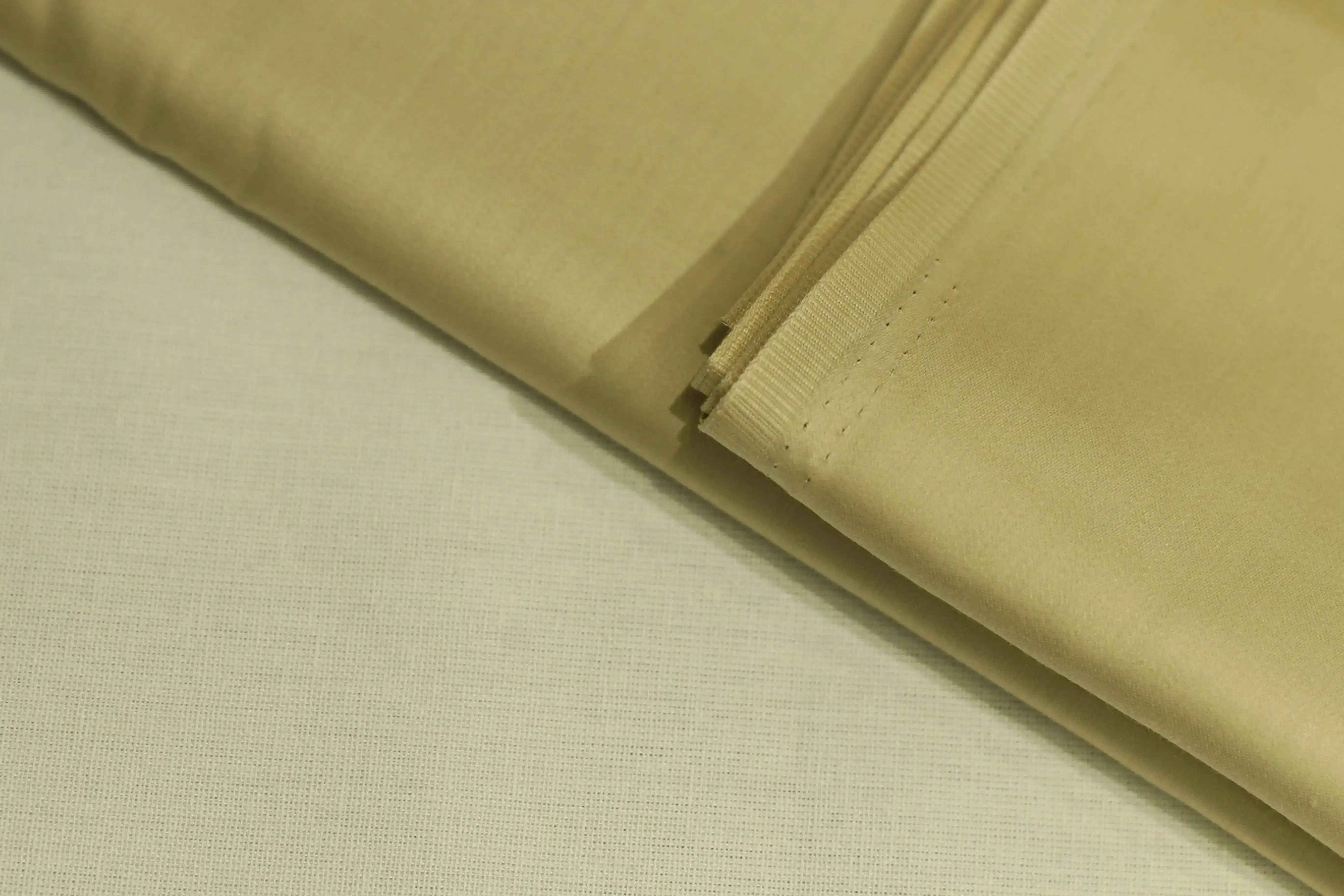 Mfoks : Everyday Plain Cotton Satin Fabric - Beige