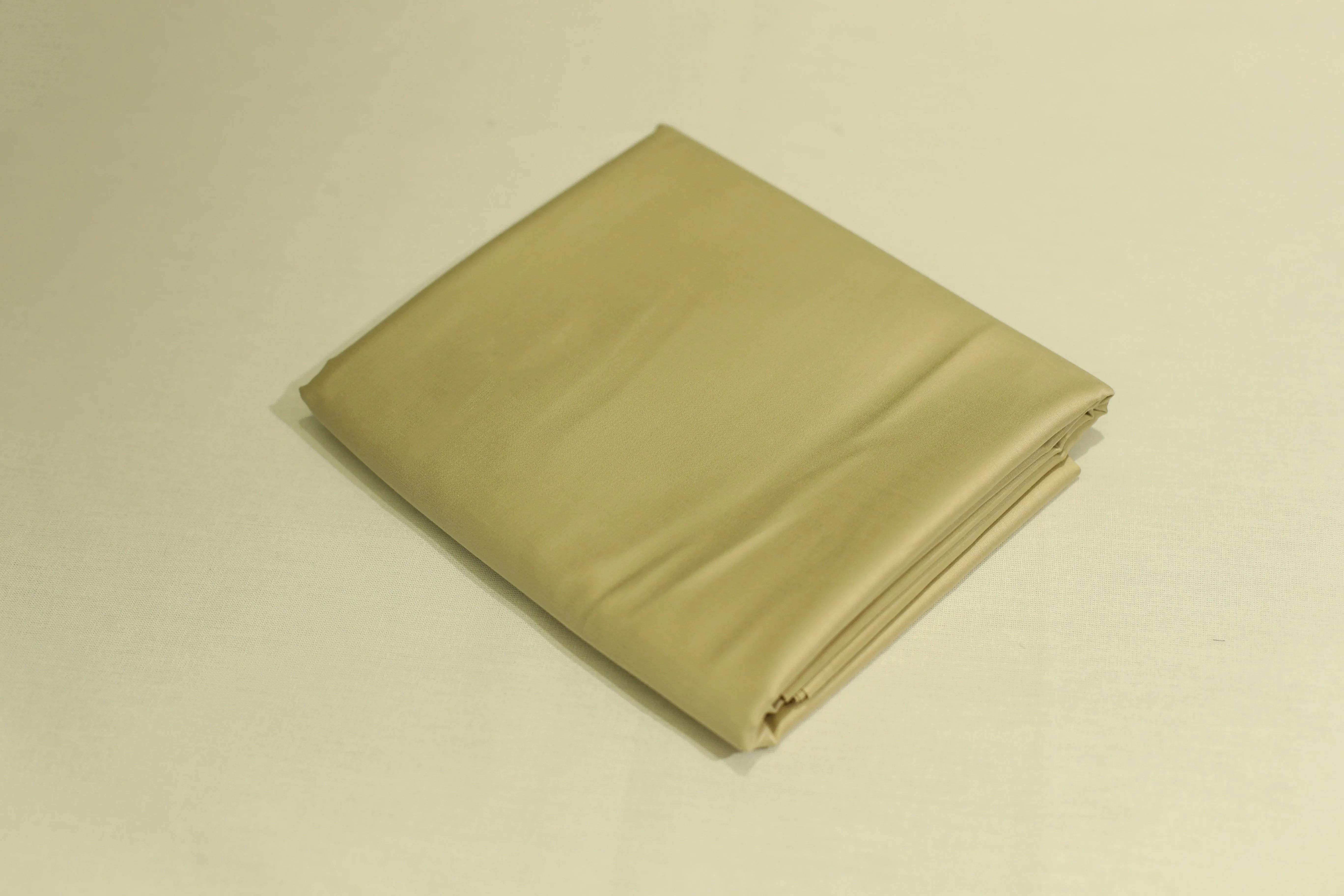 Mfoks : Everyday Plain Cotton Satin Fabric - Beige - M'Foks