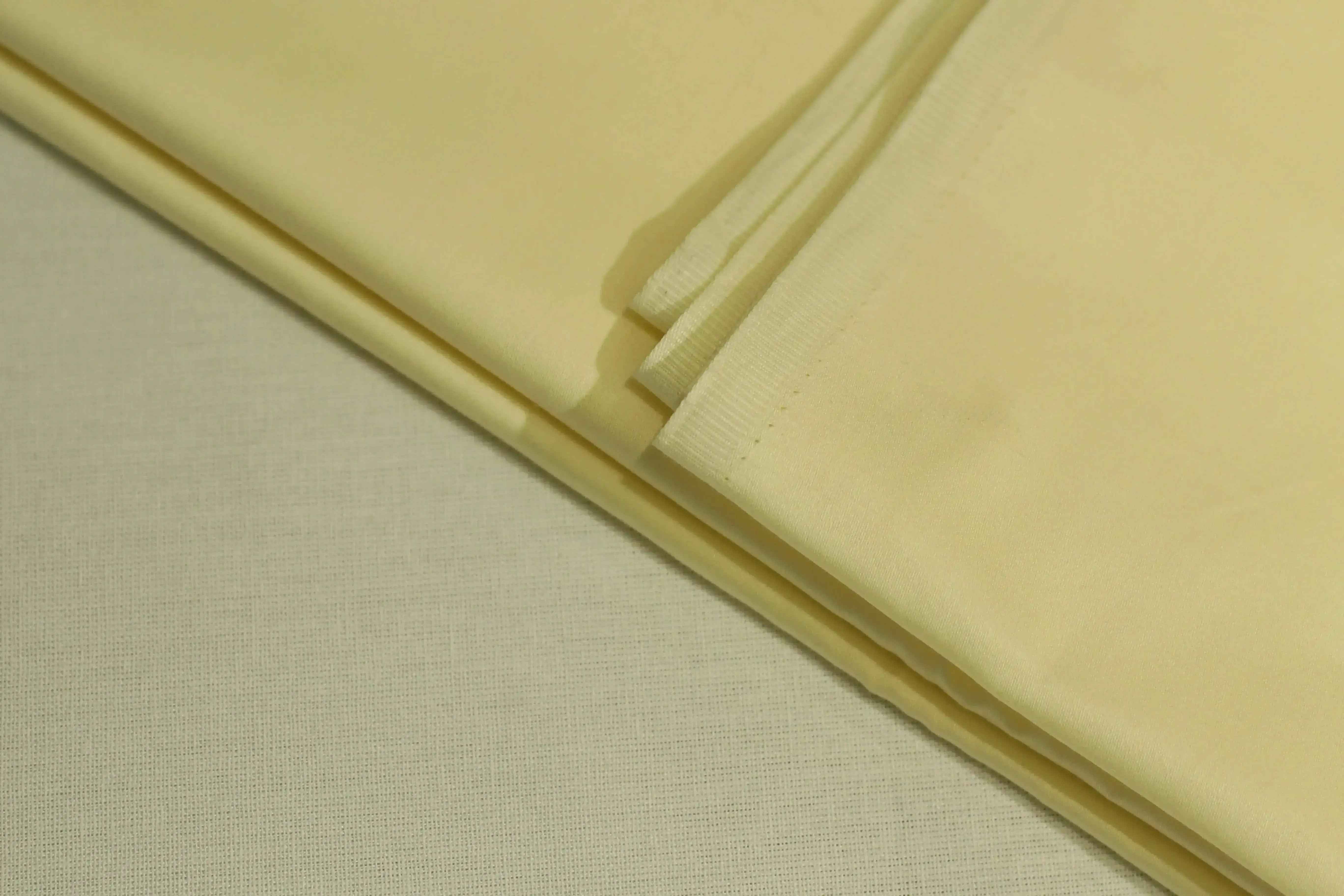 Mfoks : Everyday Plain Cotton Satin Fabric - Cream