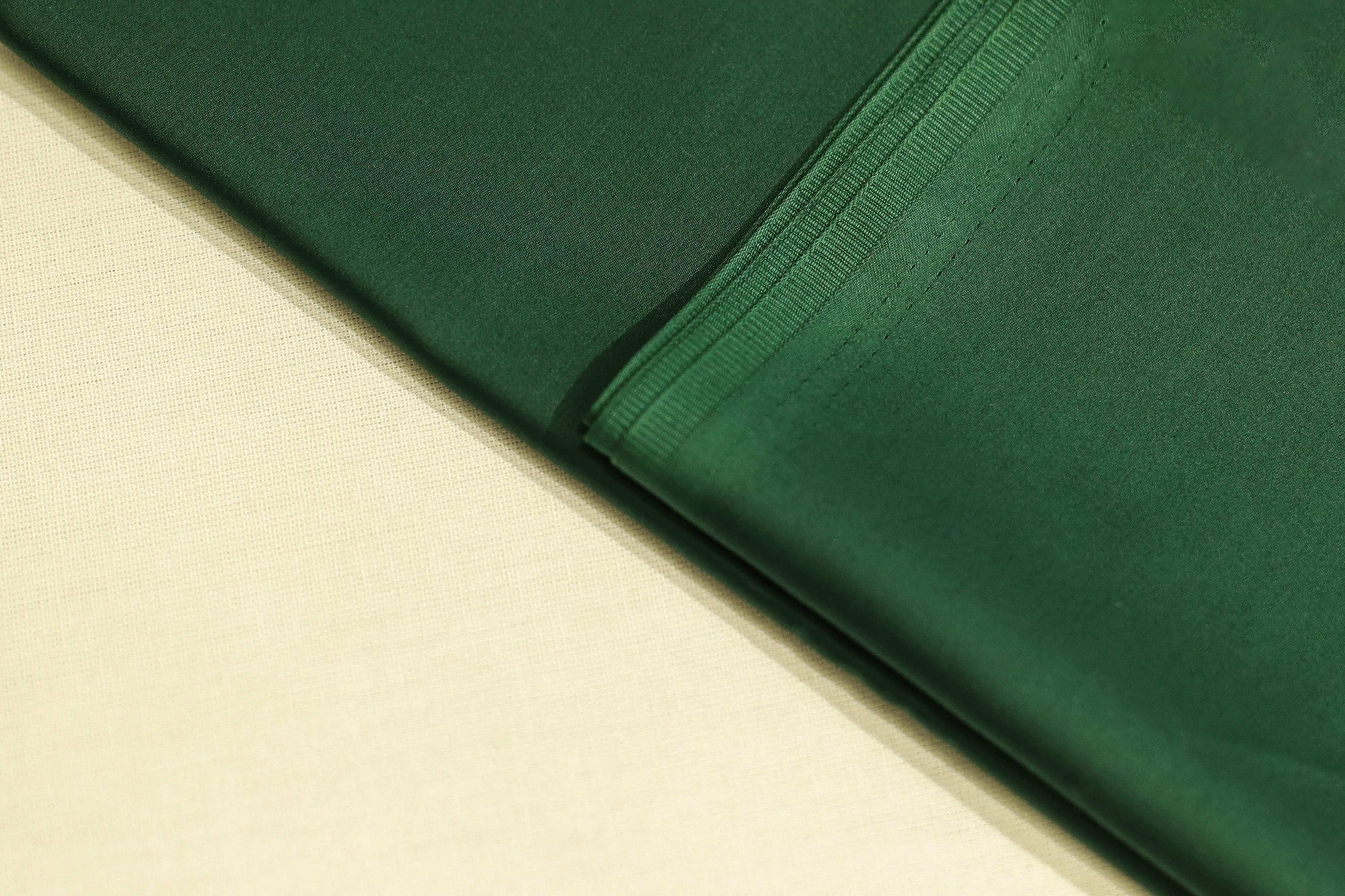 Mfoks : Everyday Plain Cotton Satin Fabric - Dark Green - M'Foks