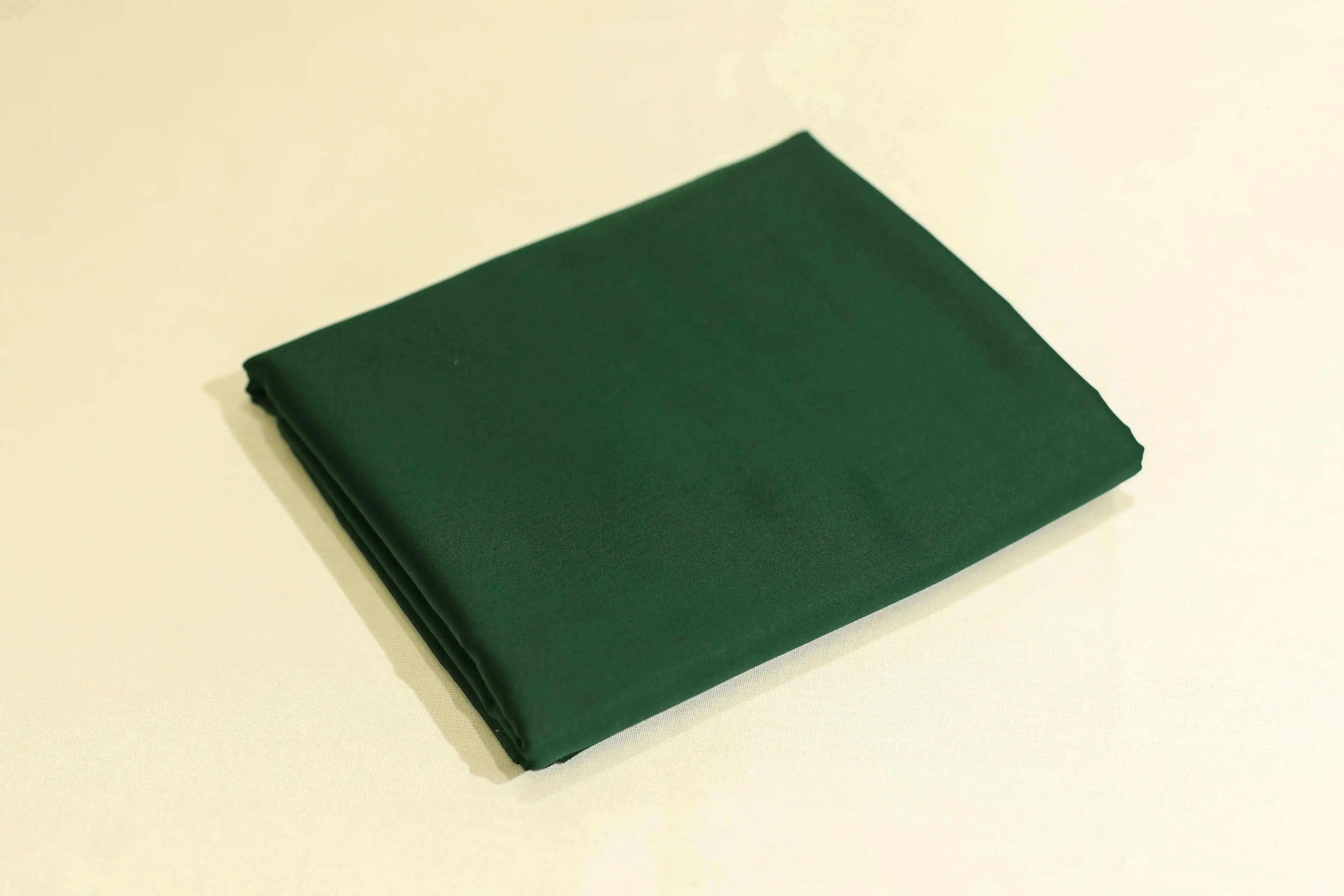 Mfoks : Everyday Plain Cotton Satin Fabric - Dark Green - M'Foks