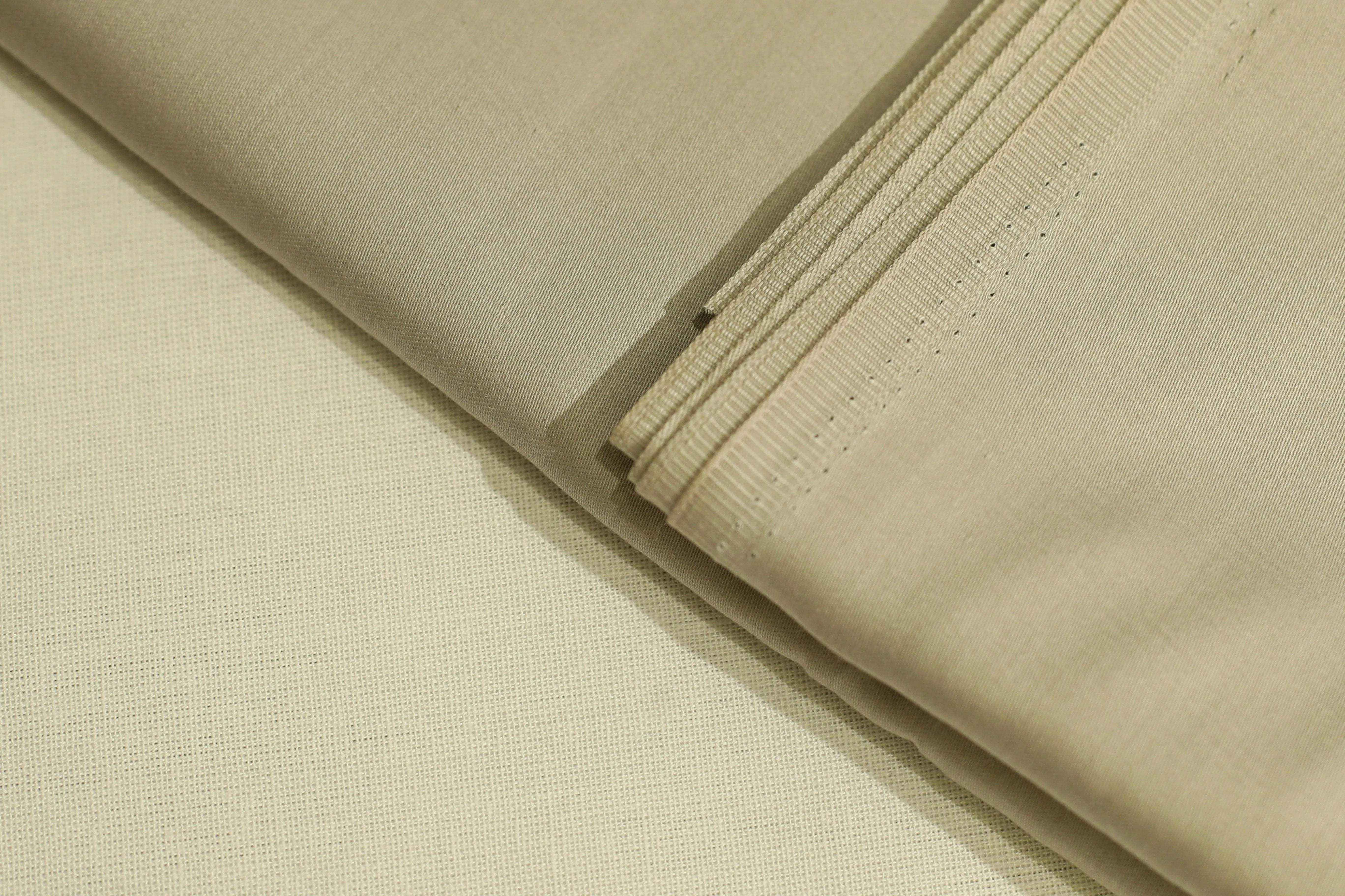 Mfoks : Everyday Plain Cotton Satin Fabric - Dusty Beige