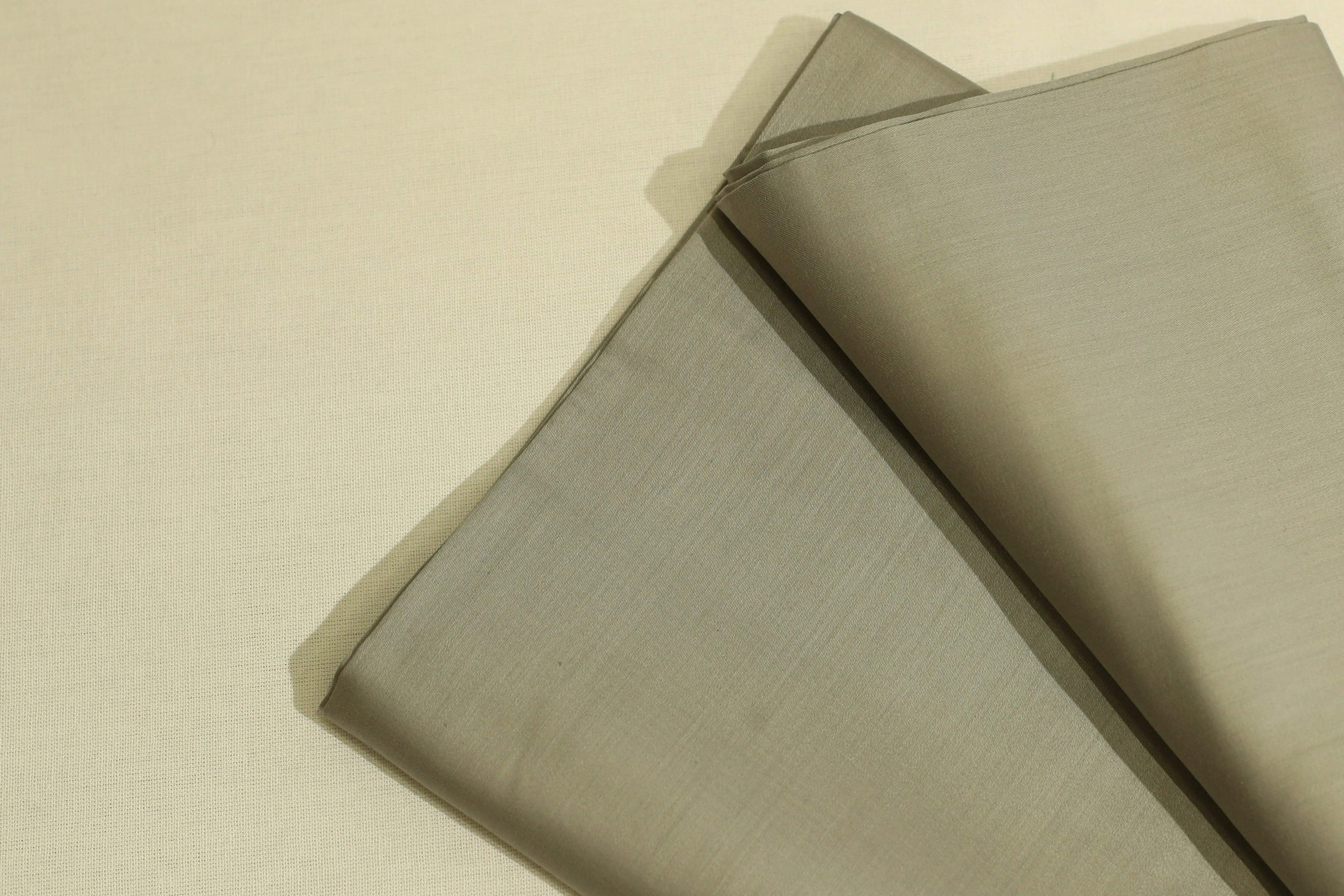 Mfoks : Everyday Plain Cotton Satin Fabric - Dusty Grey - M'Foks