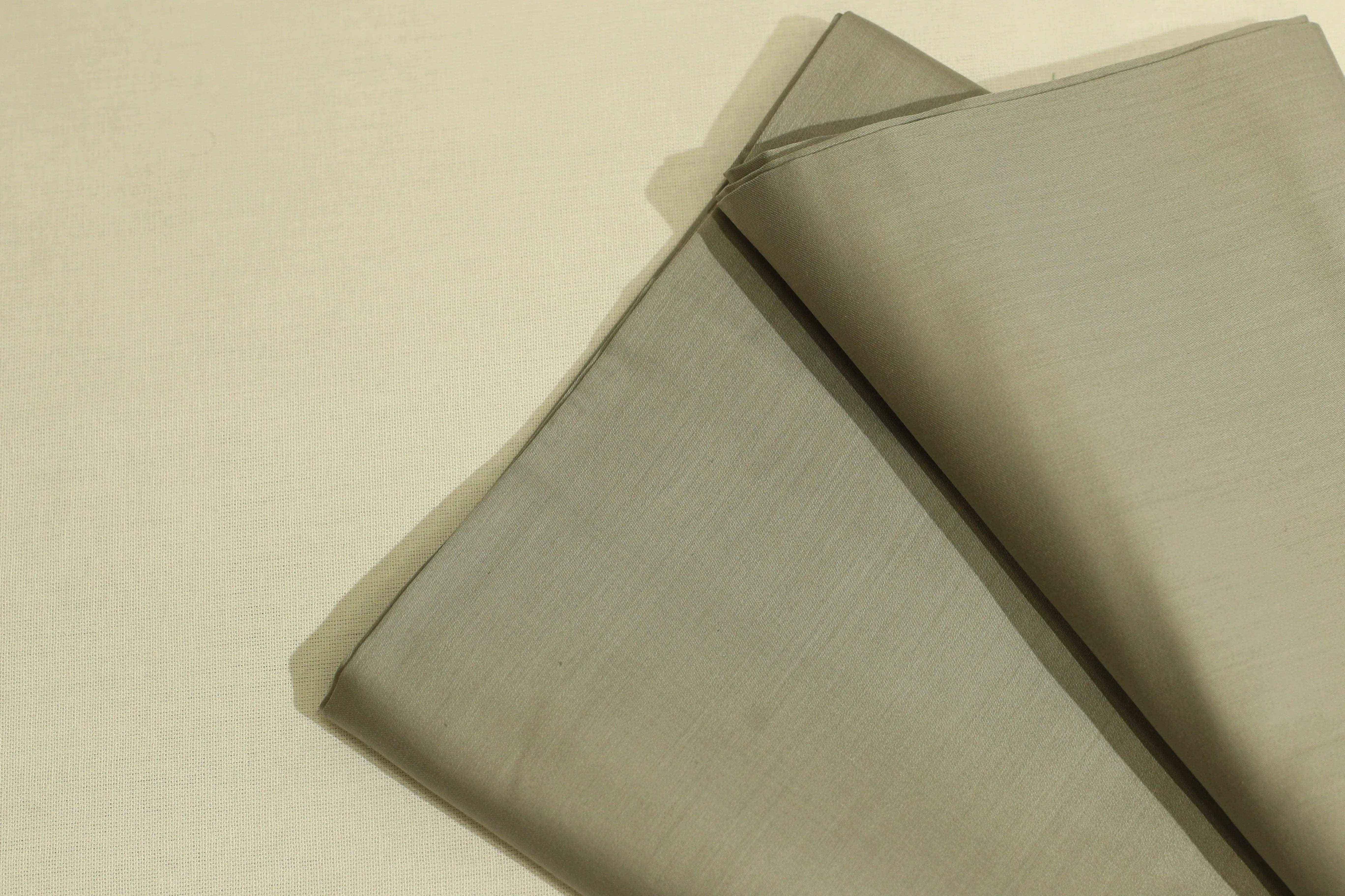 Mfoks : Everyday Plain Cotton Satin Fabric - Dusty Grey