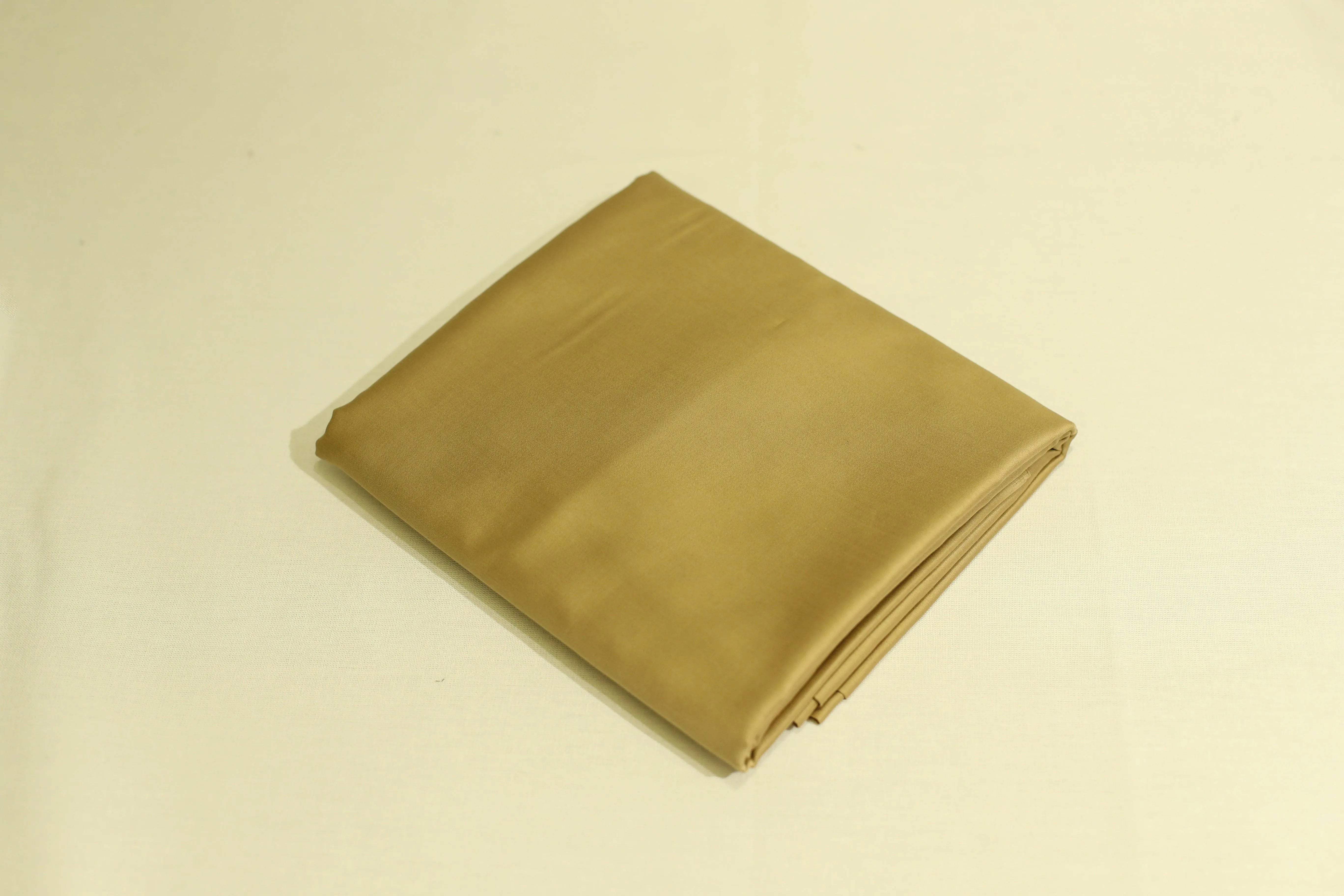 Mfoks : Everyday Plain Cotton Satin Fabric - Golden - M'Foks