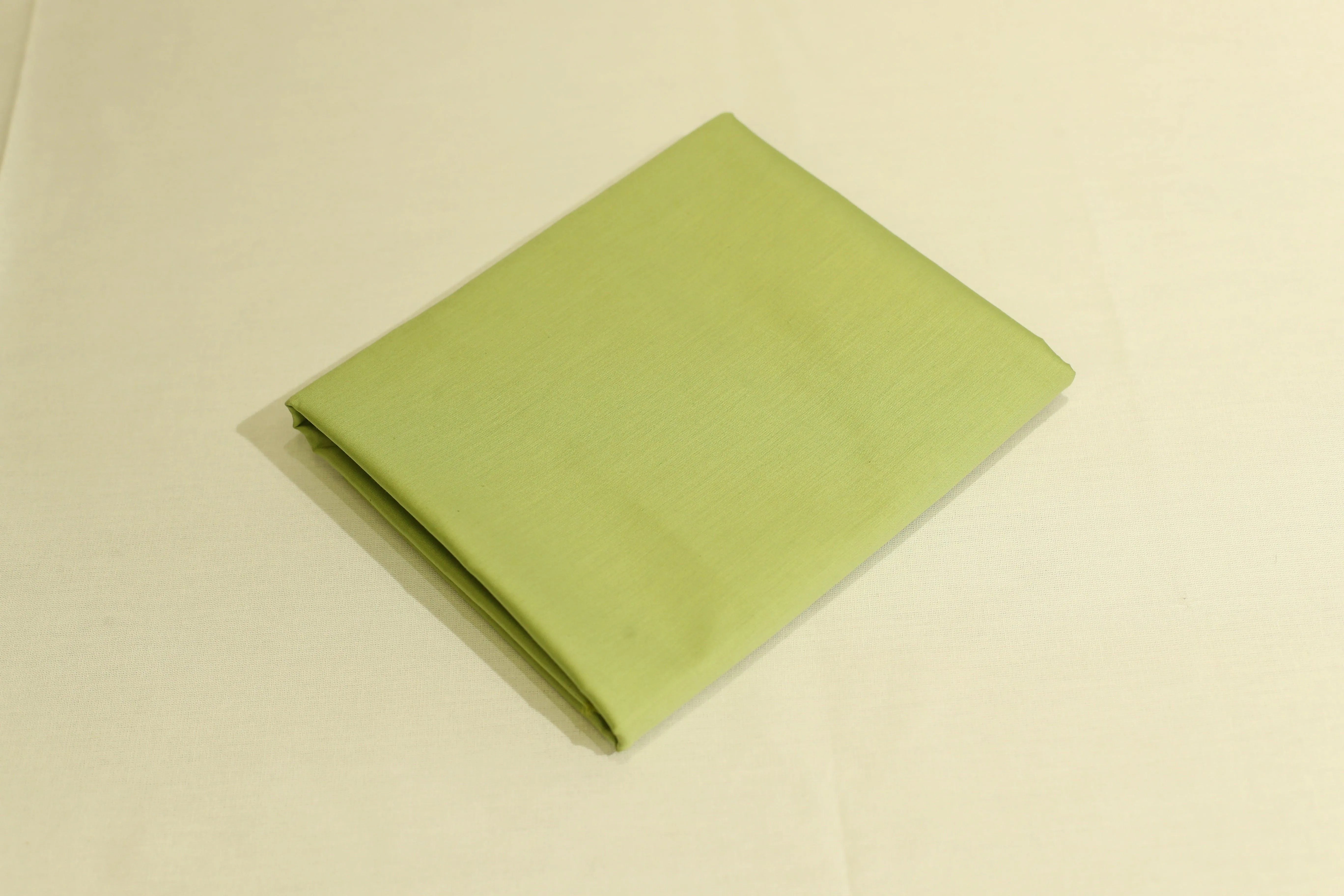 Mfoks : Everyday Plain Cotton Satin Fabric - Lime Green - M'Foks