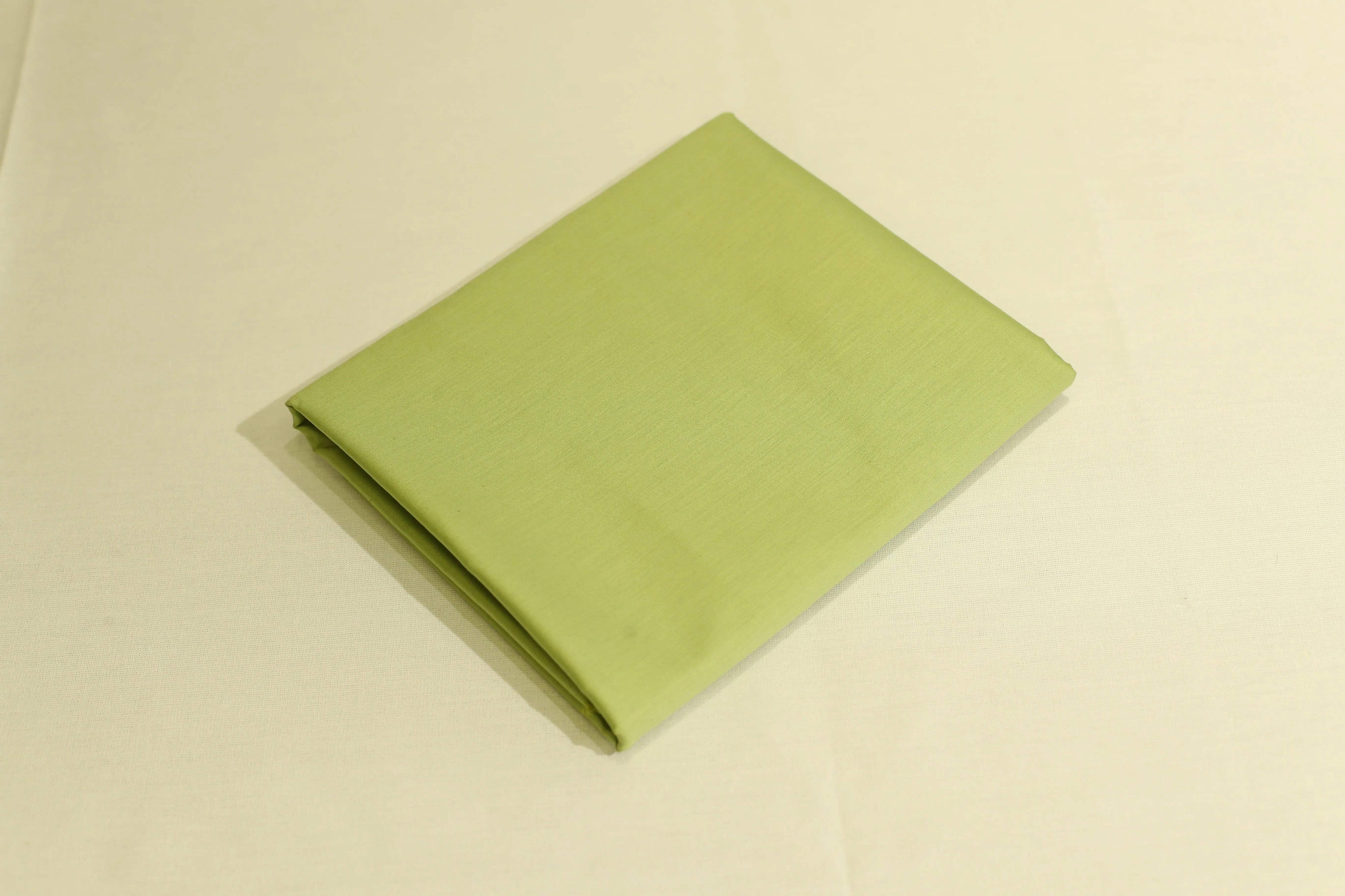 Mfoks : Everyday Plain Cotton Satin Fabric - Lime Green - M'Foks