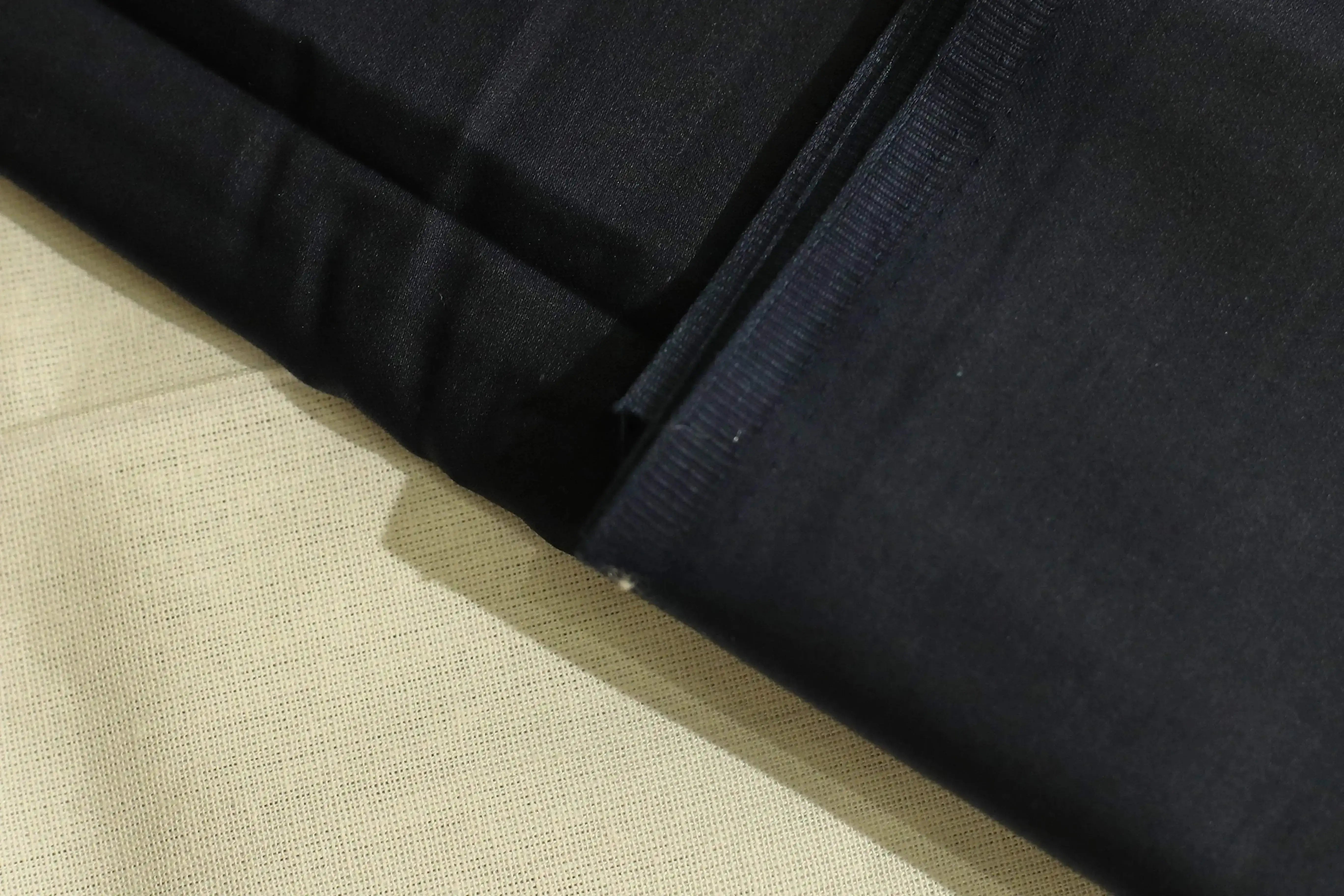 Mfoks : Everyday Plain Cotton Satin Fabric - Navy Blue - M'Foks